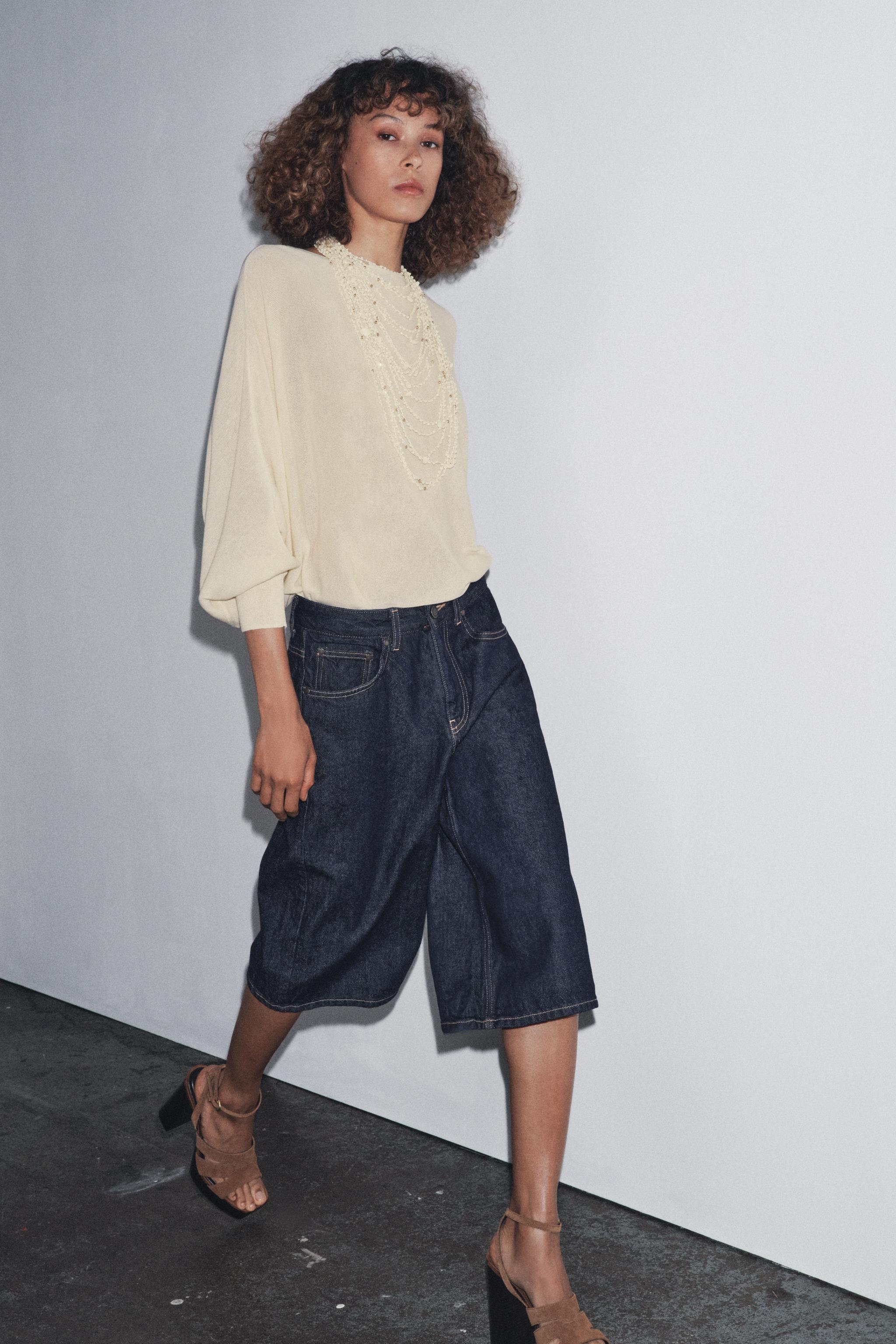 ZW COLLECTION DENIM LONG SHORTS