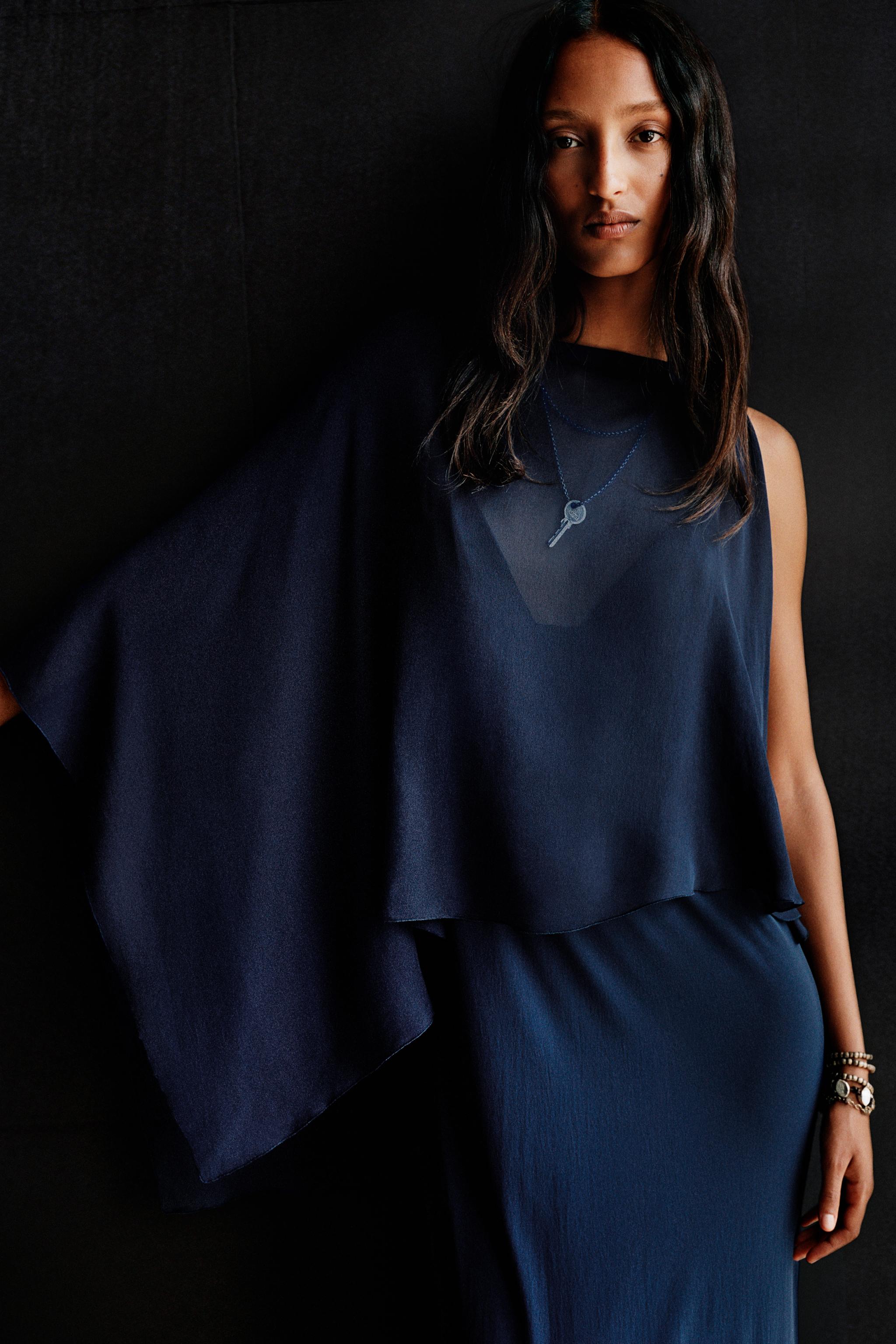 LIMITED EDITION CAPE LONG DRESS