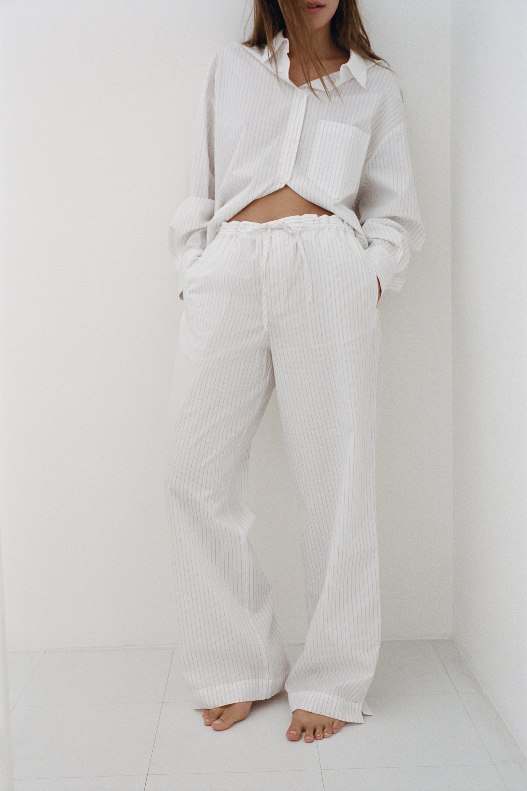 STRIPED PAJAMA PANTS