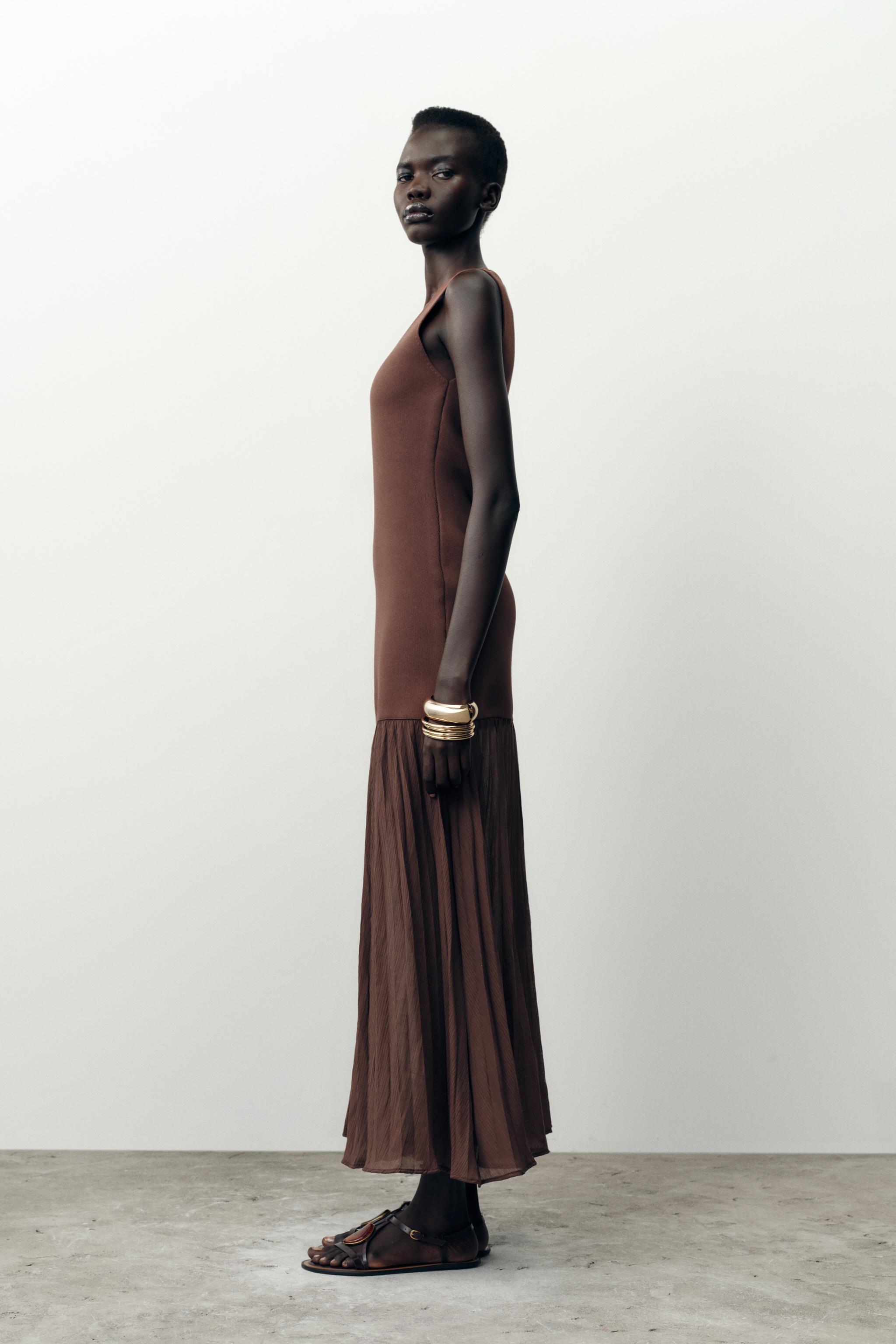 COMBINATION KNIT DRESS