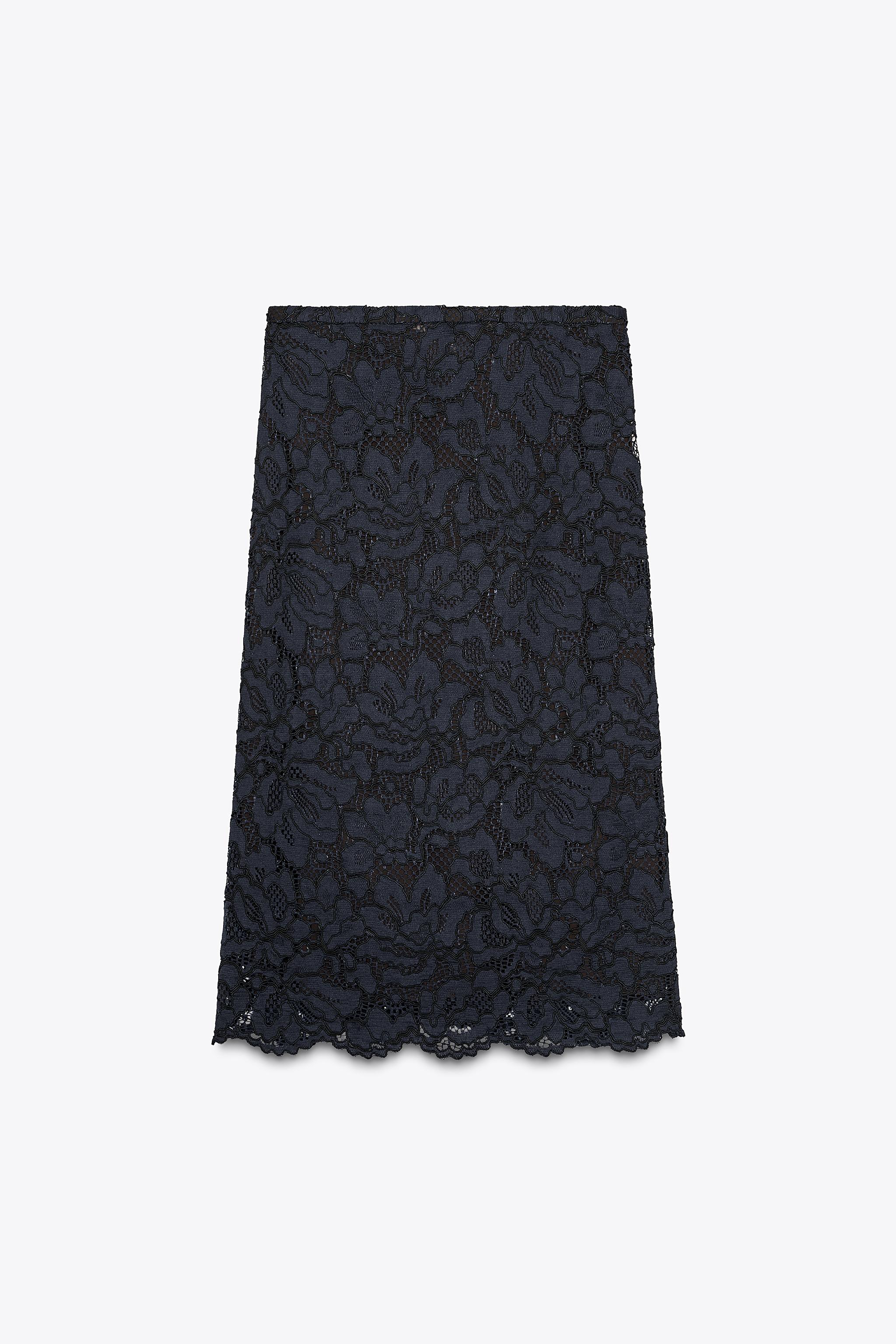ZW COLLECTION LACE MIDI SKIRT