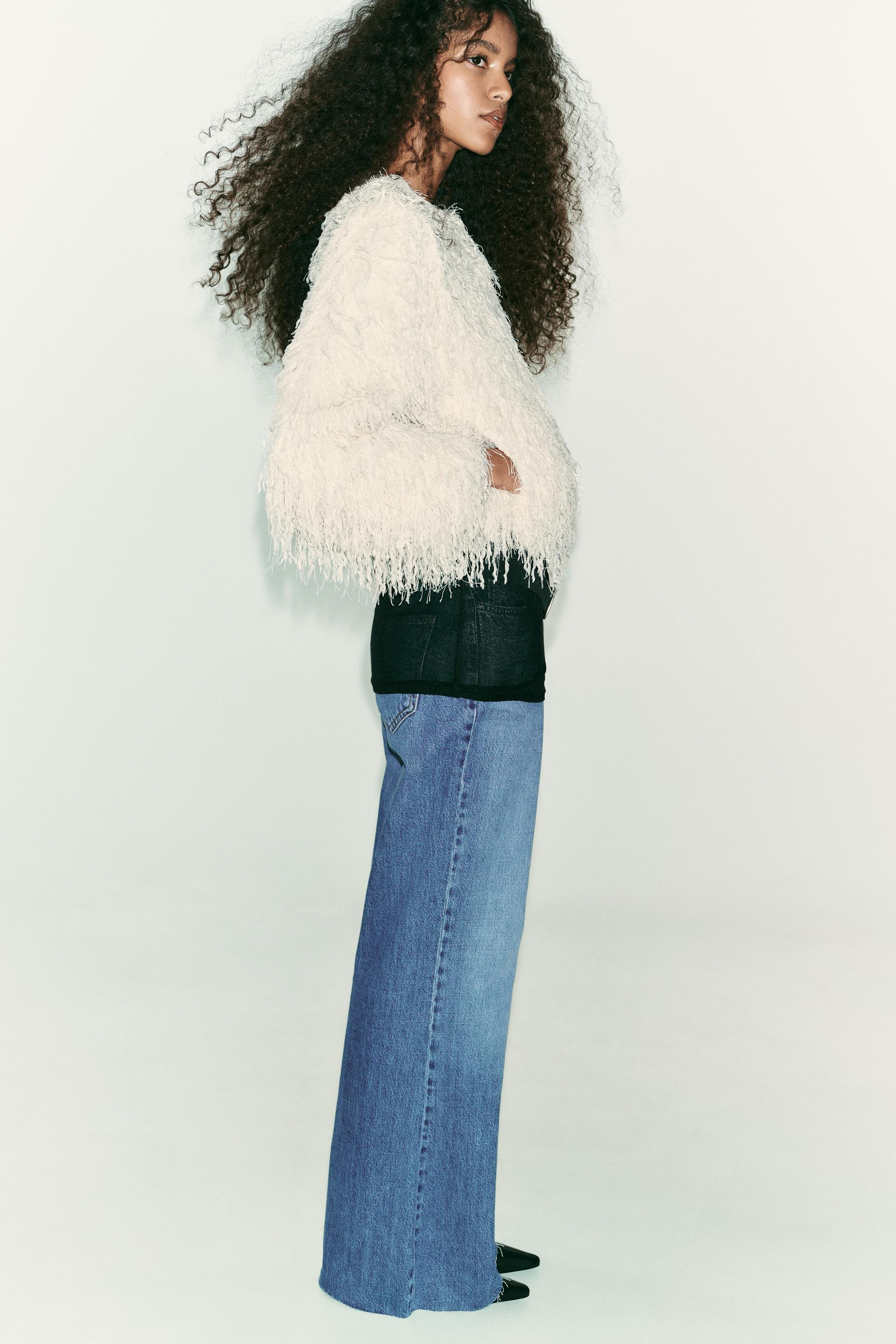 FEATHER FRINGE METALLIC THREAD JACKET