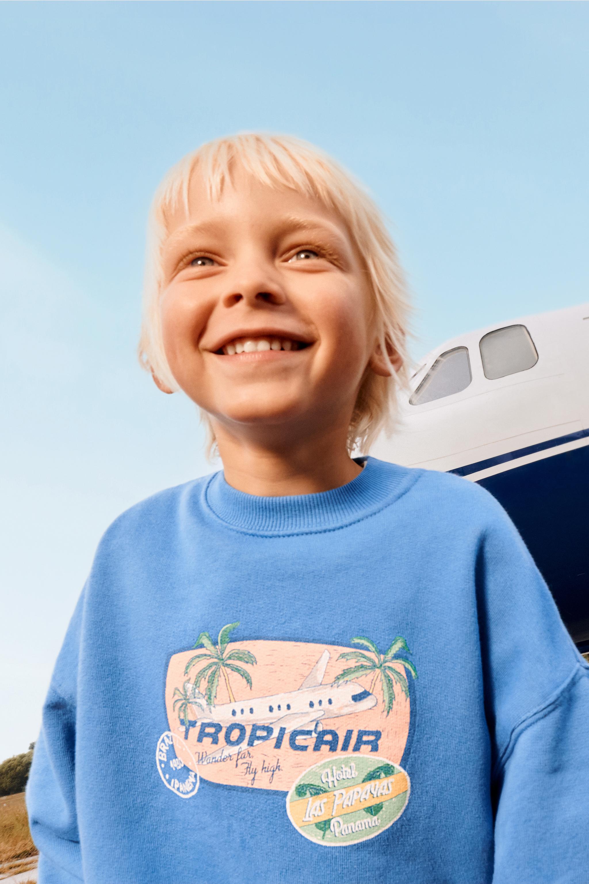 PATCH PRINT SWEATSHIRT