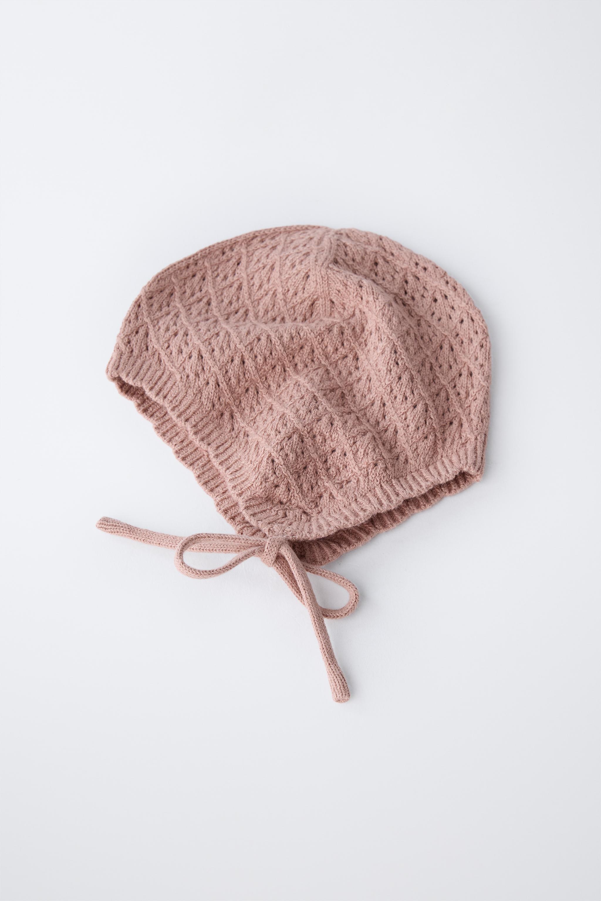 COTTON SILK KNIT BONNET