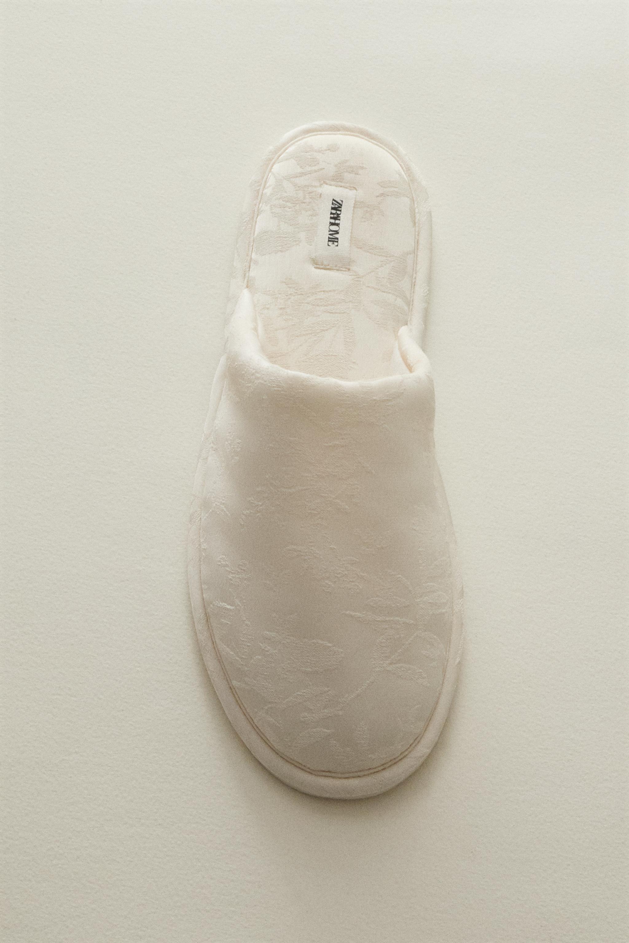 JACQUARD MULE SLIPPERS