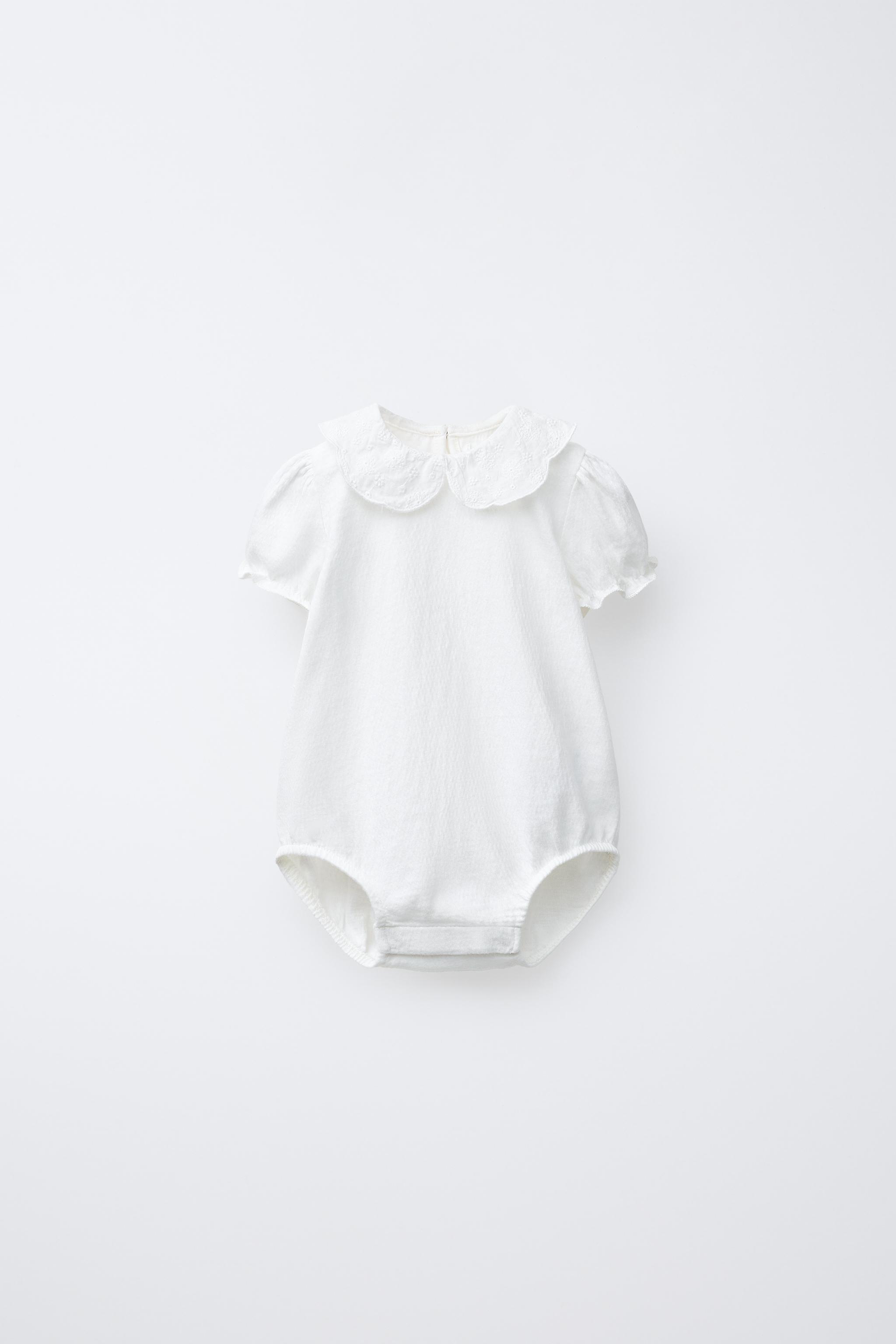 EMBROIDERED COLLAR BODYSUIT