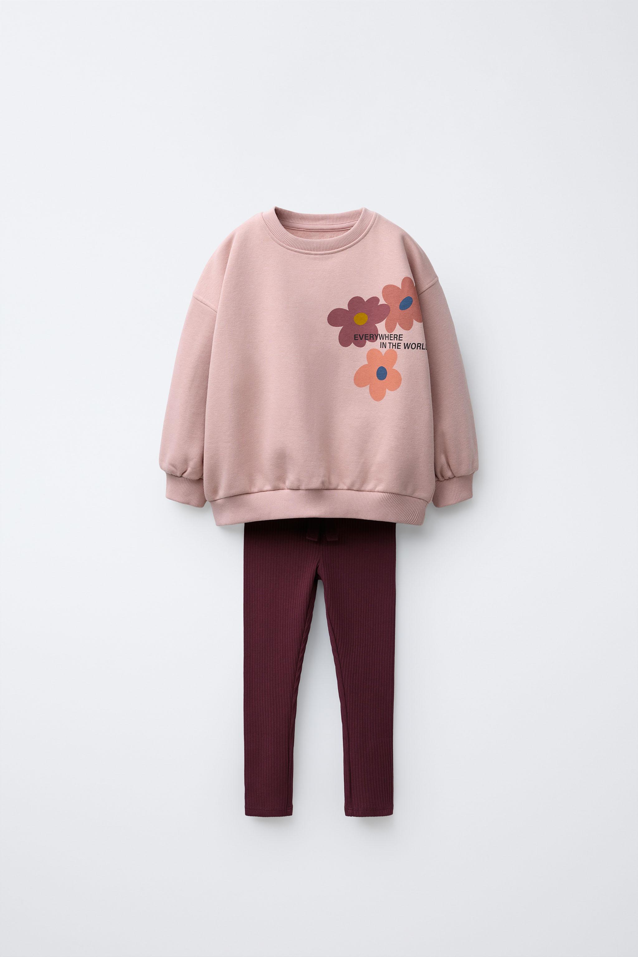 PRINTED SWEATSHIRT AND LEGGING SET