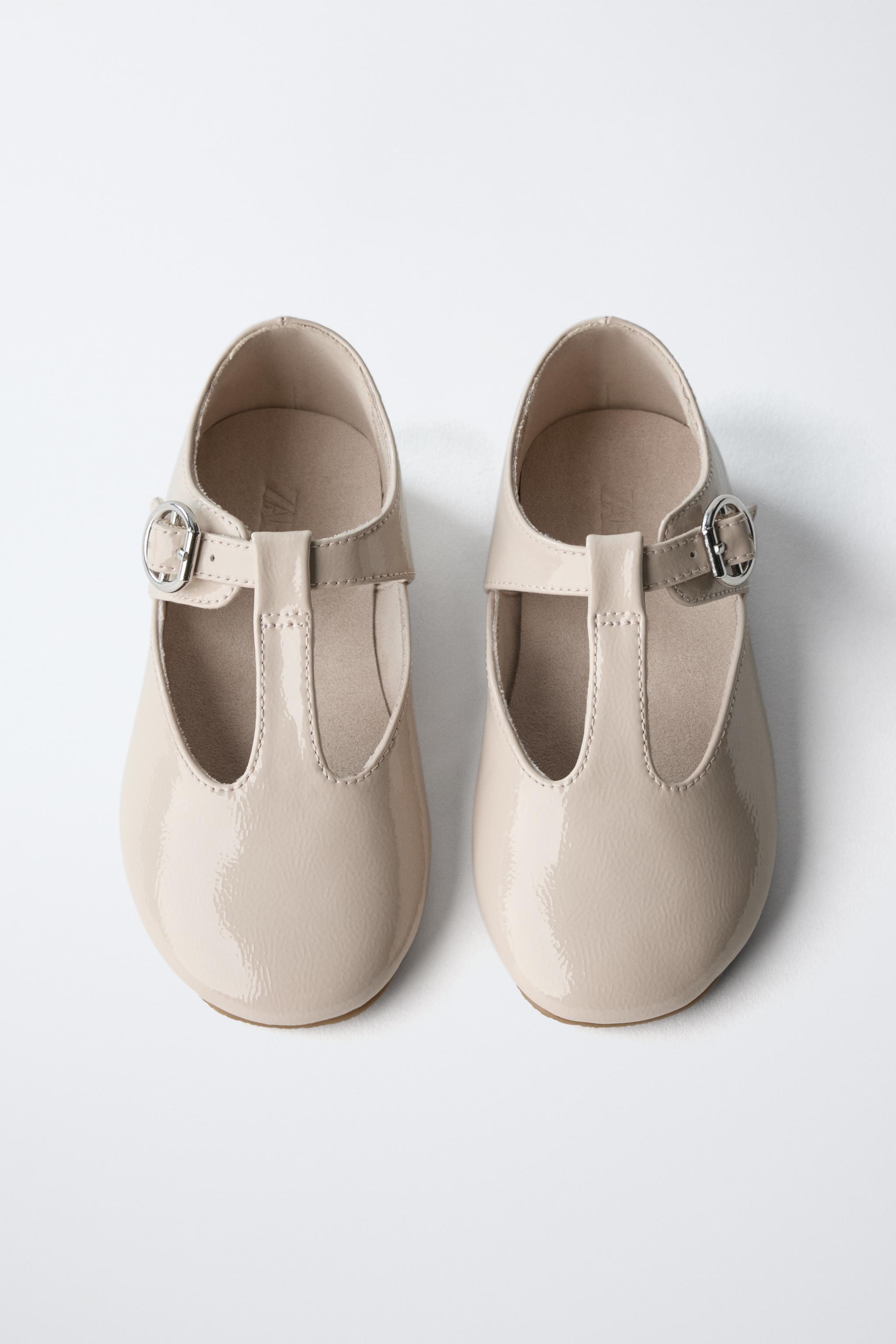 PATENT T-STRAP SHOES