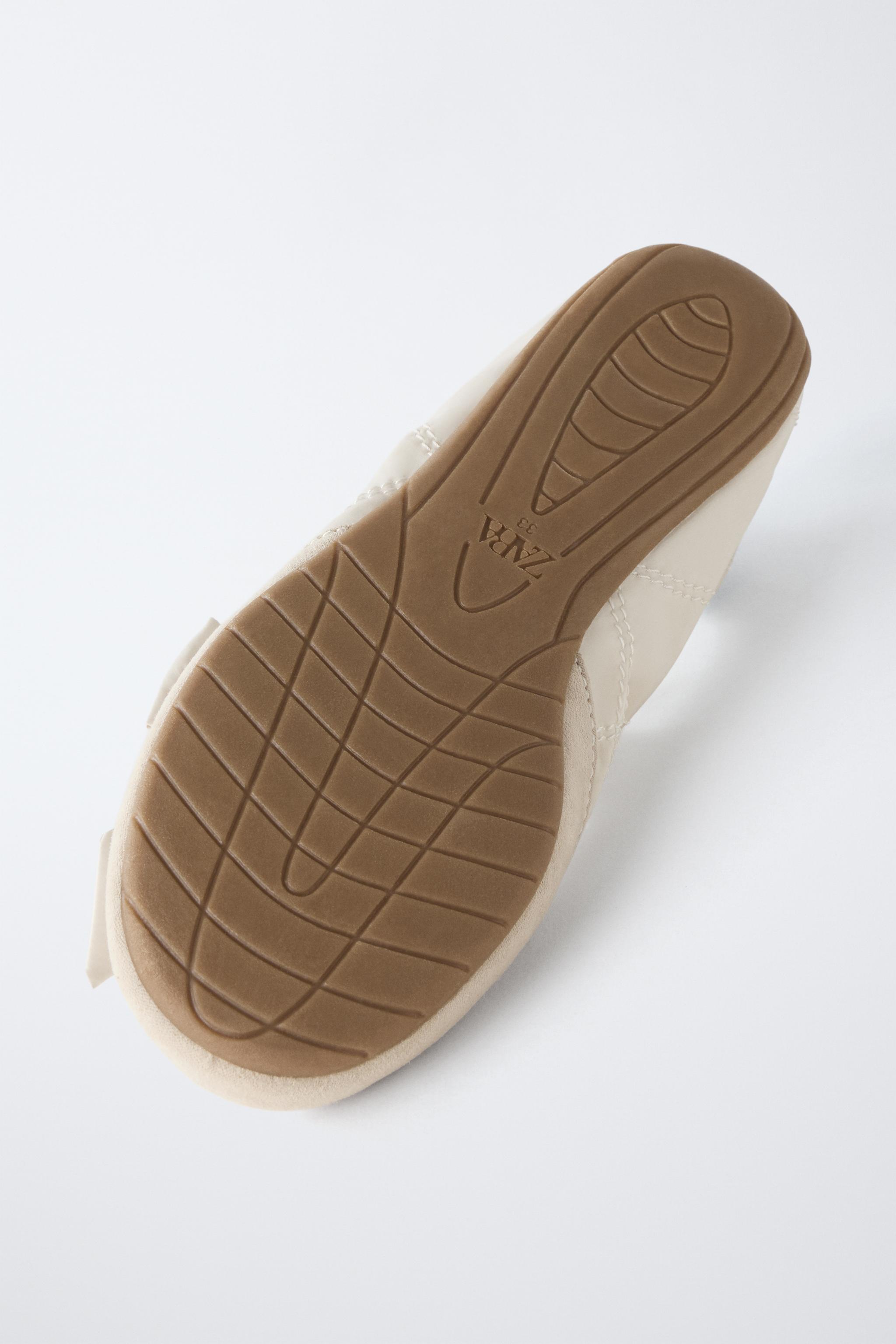 SPORTY BALLET FLATS WITH BOW