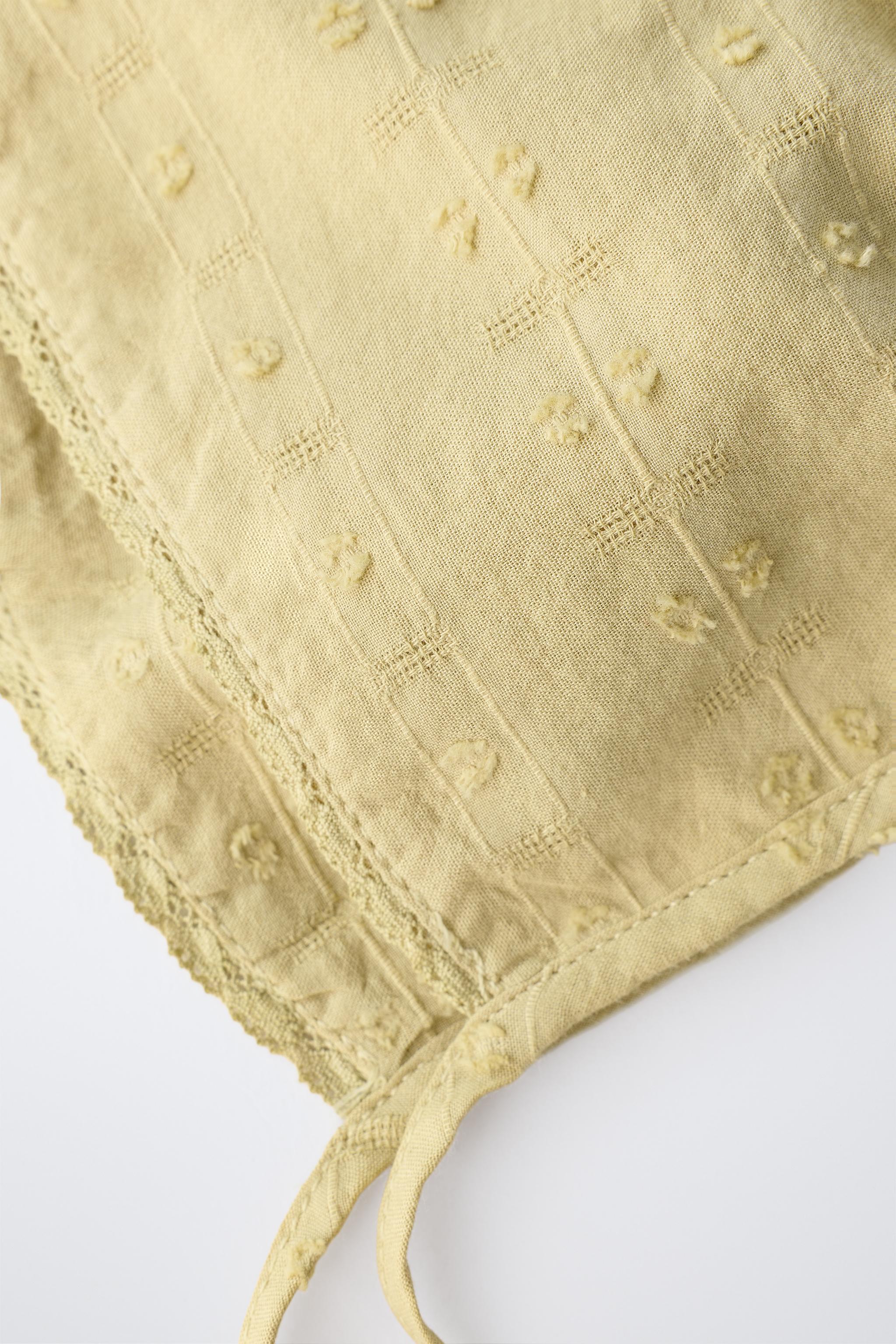 EMBROIDERED LACE BONNET