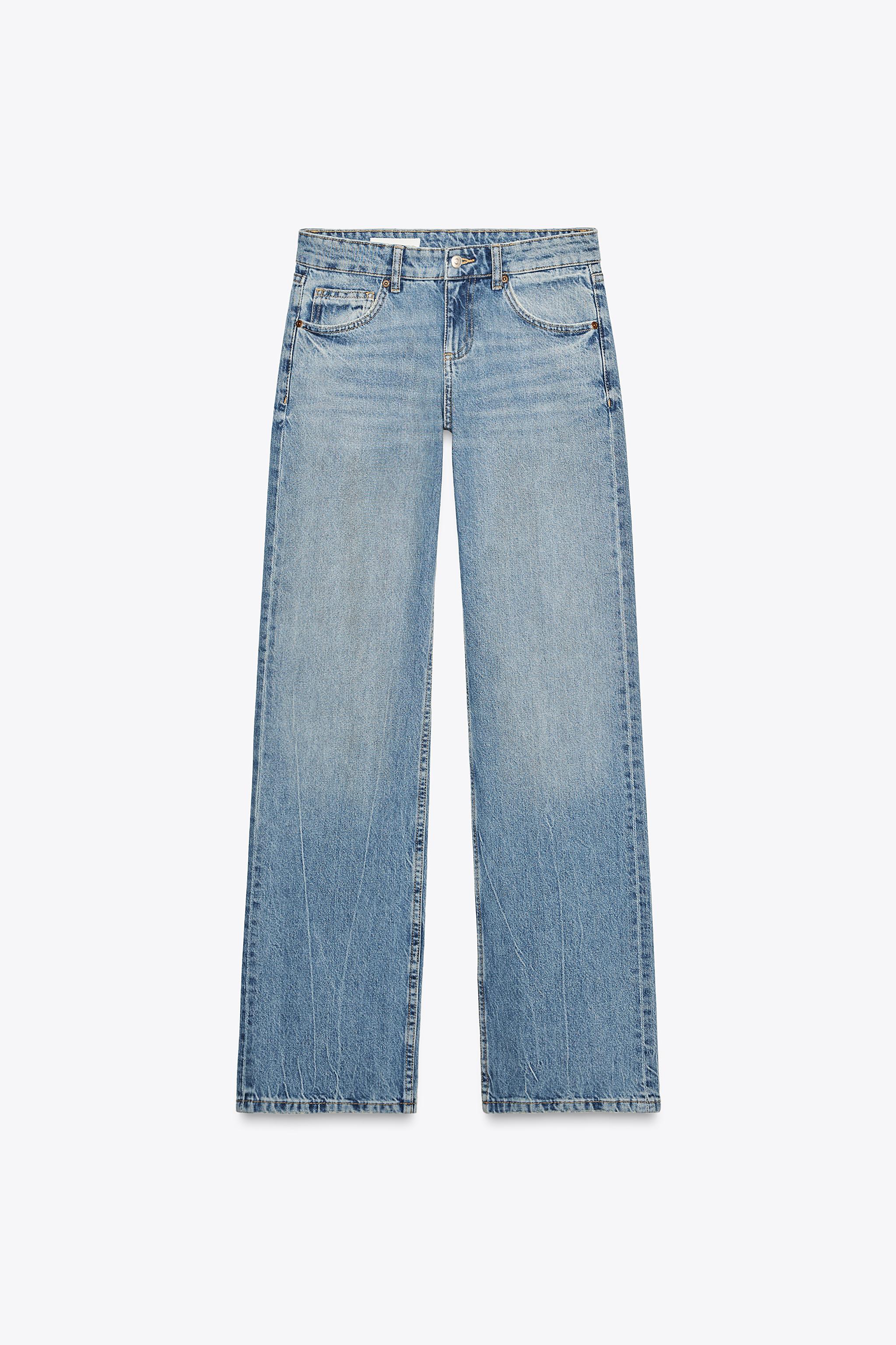 TRF WIDE LEG LOW RISE JEANS