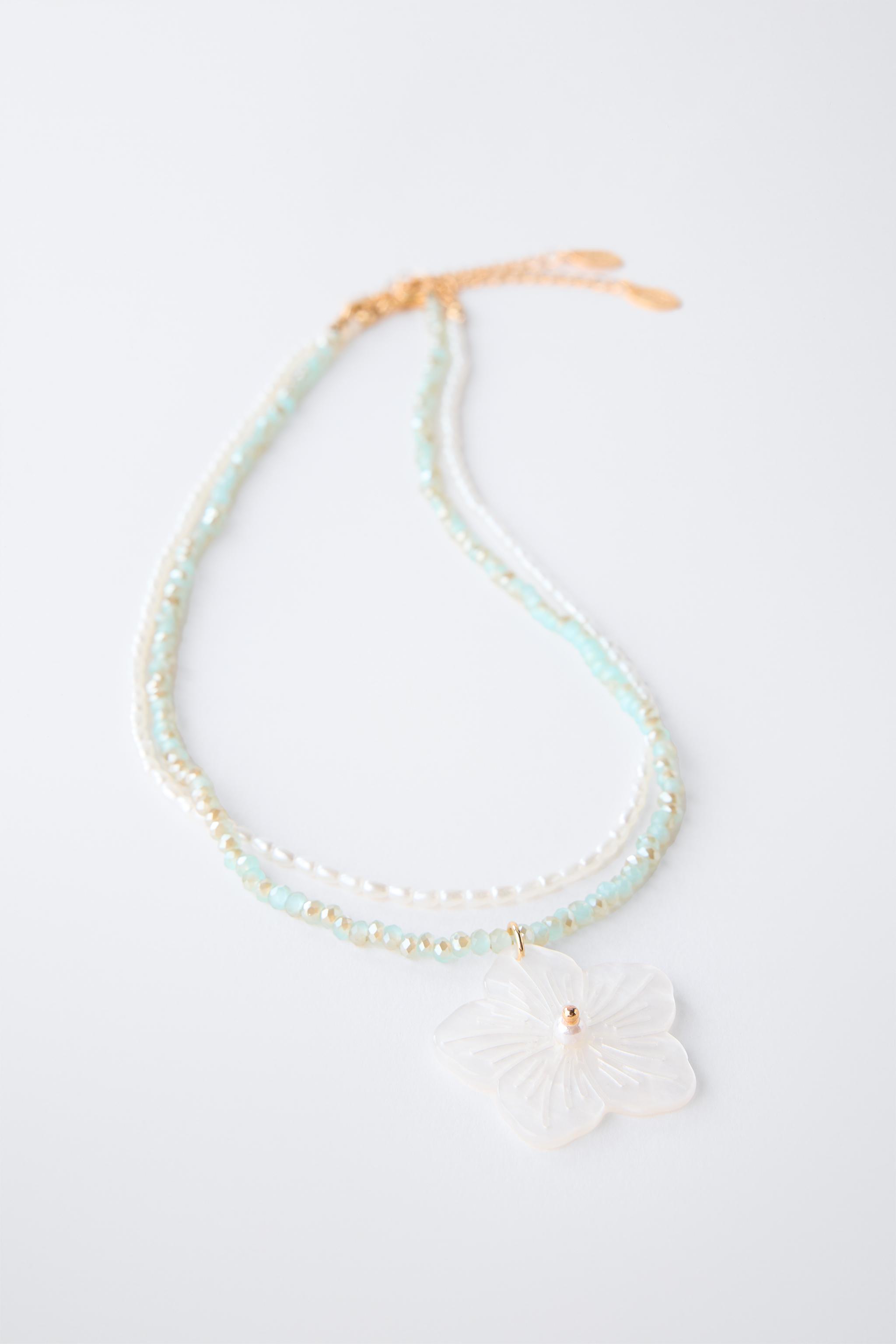 FLOWER BEAD NECKLACE