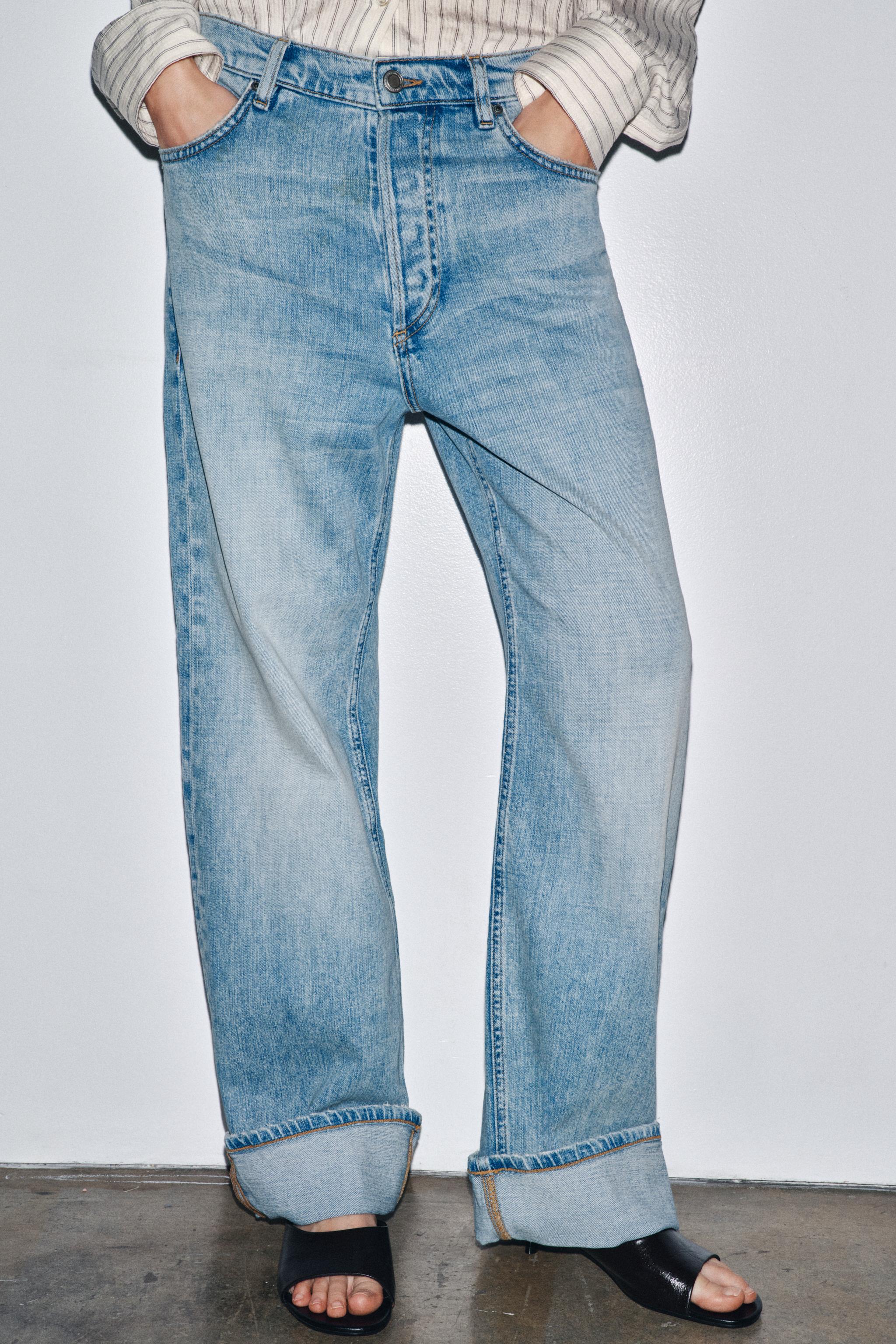ZW COLLECTION LOW-RISE BAGGY JEANS