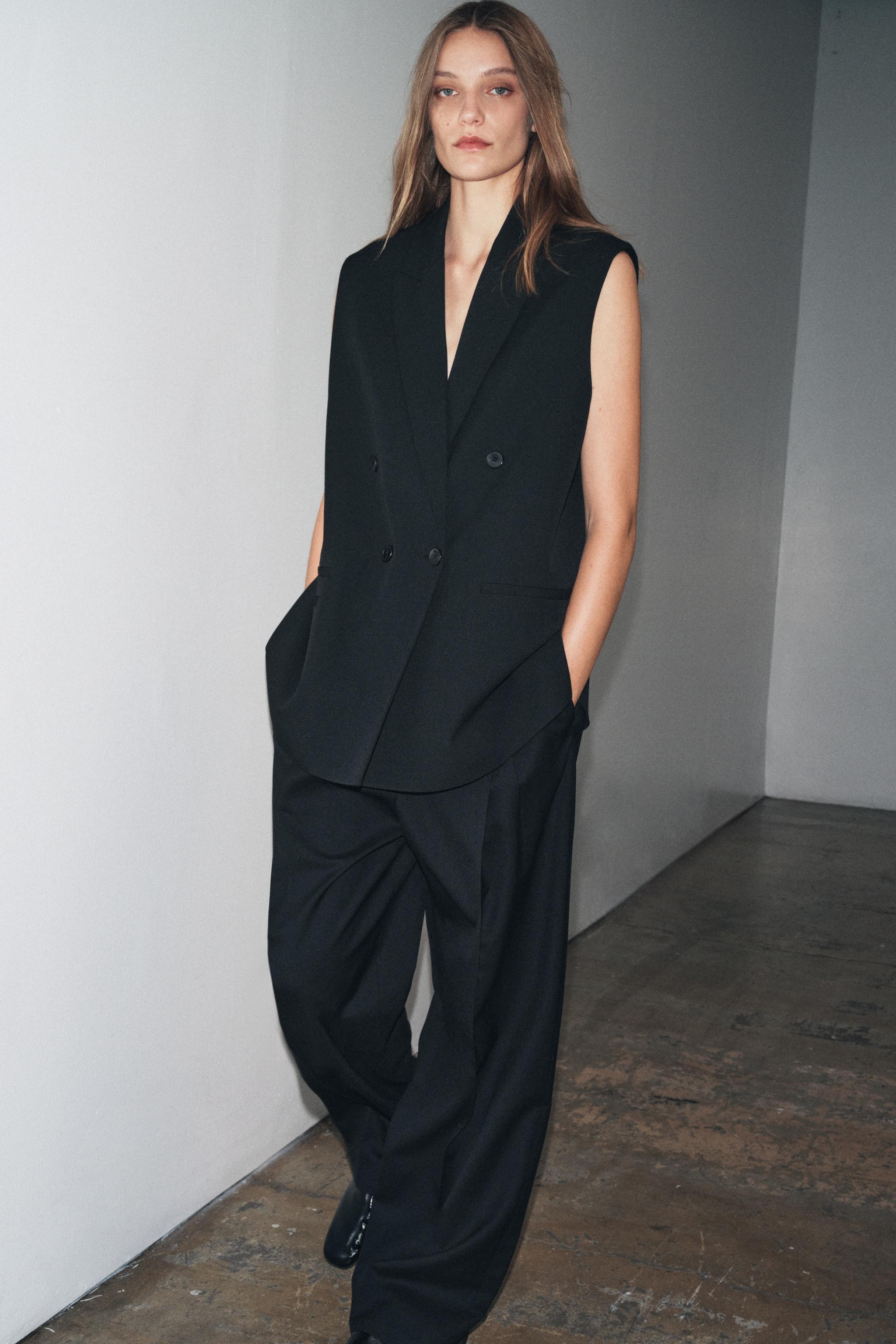 ZW COLLECTION OVERSIZED DOUBLE-BREASTED VEST