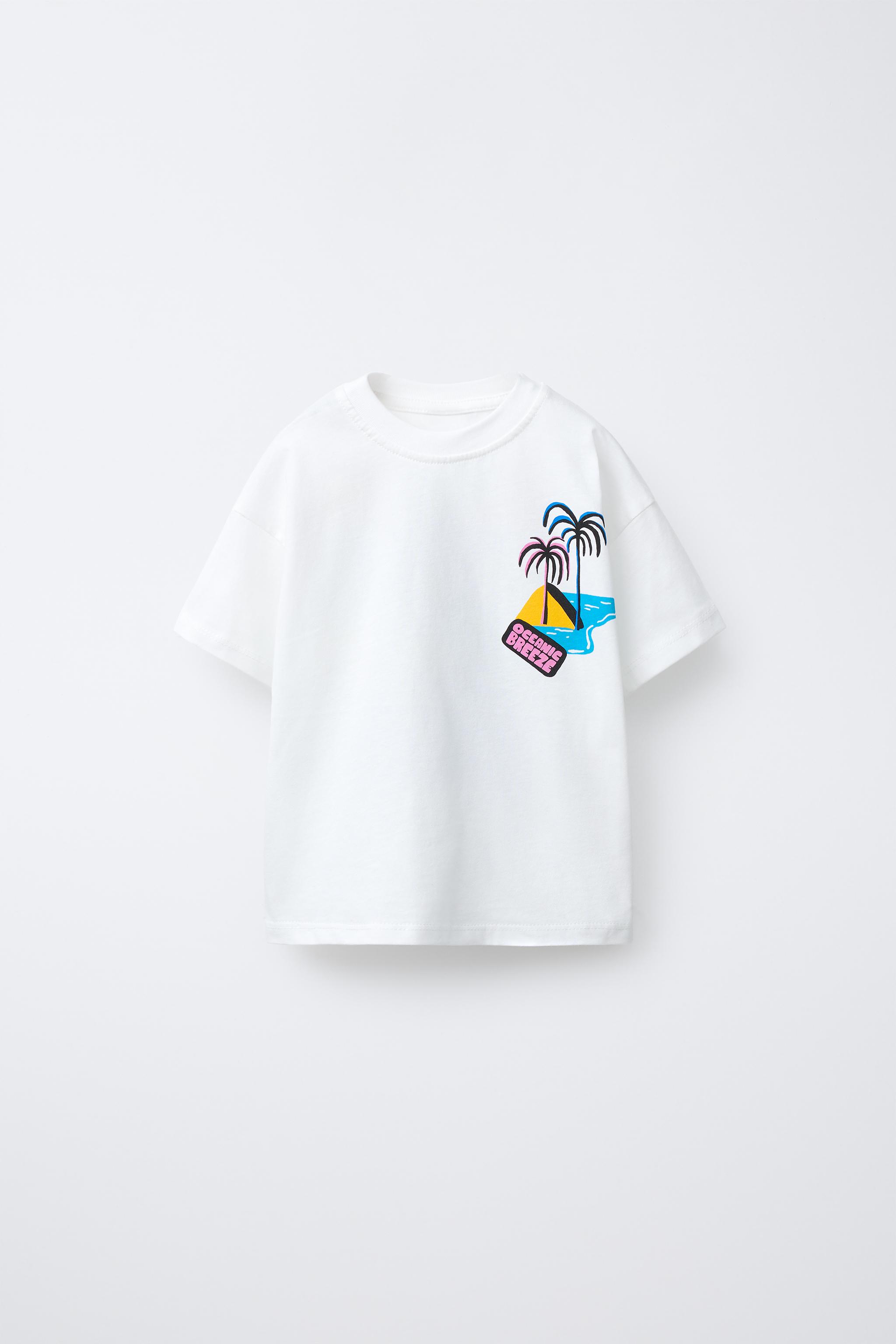 PALM TREE PRINT T-SHIRT