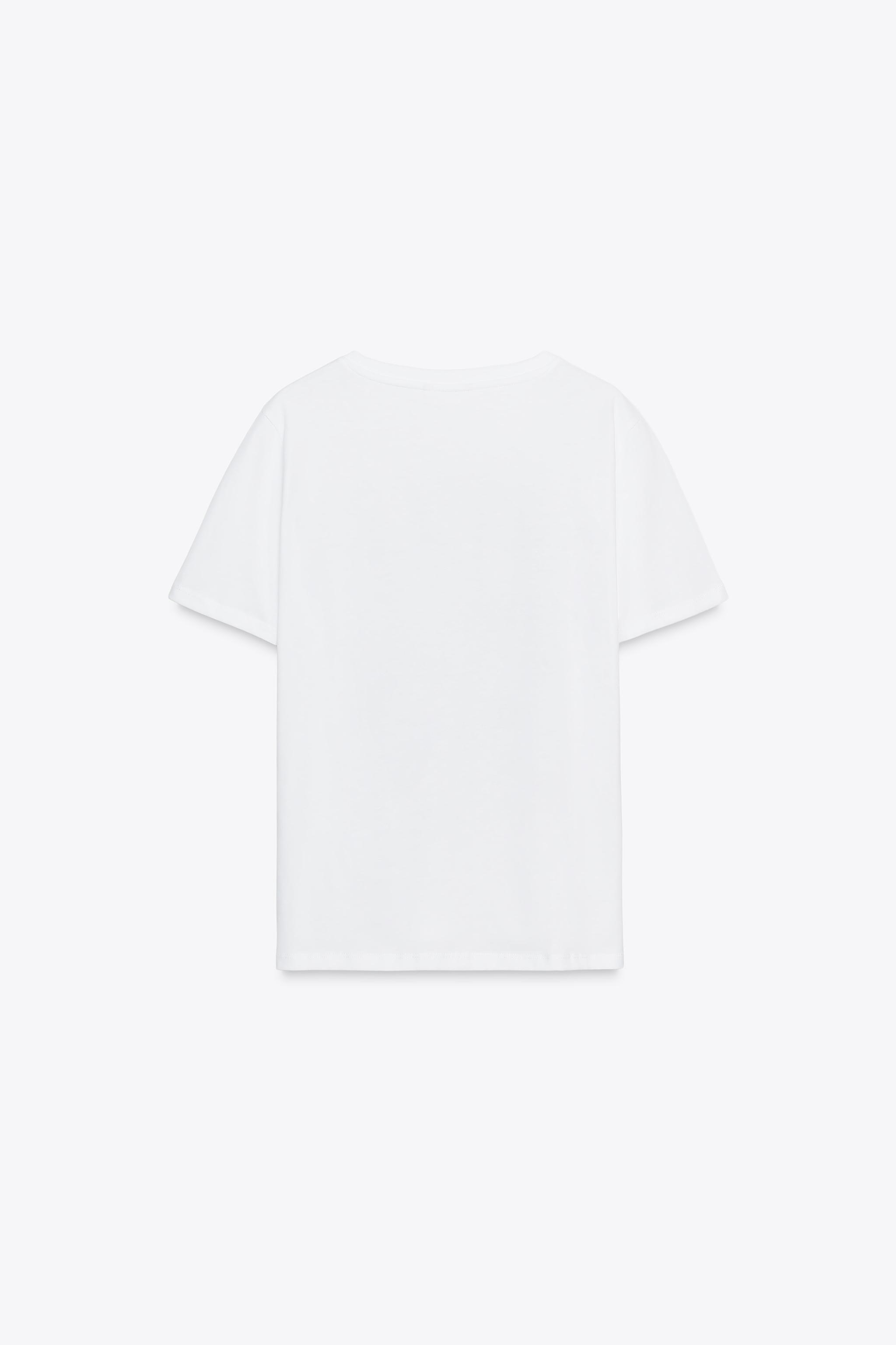 METALLIC PRINT T-SHIRT