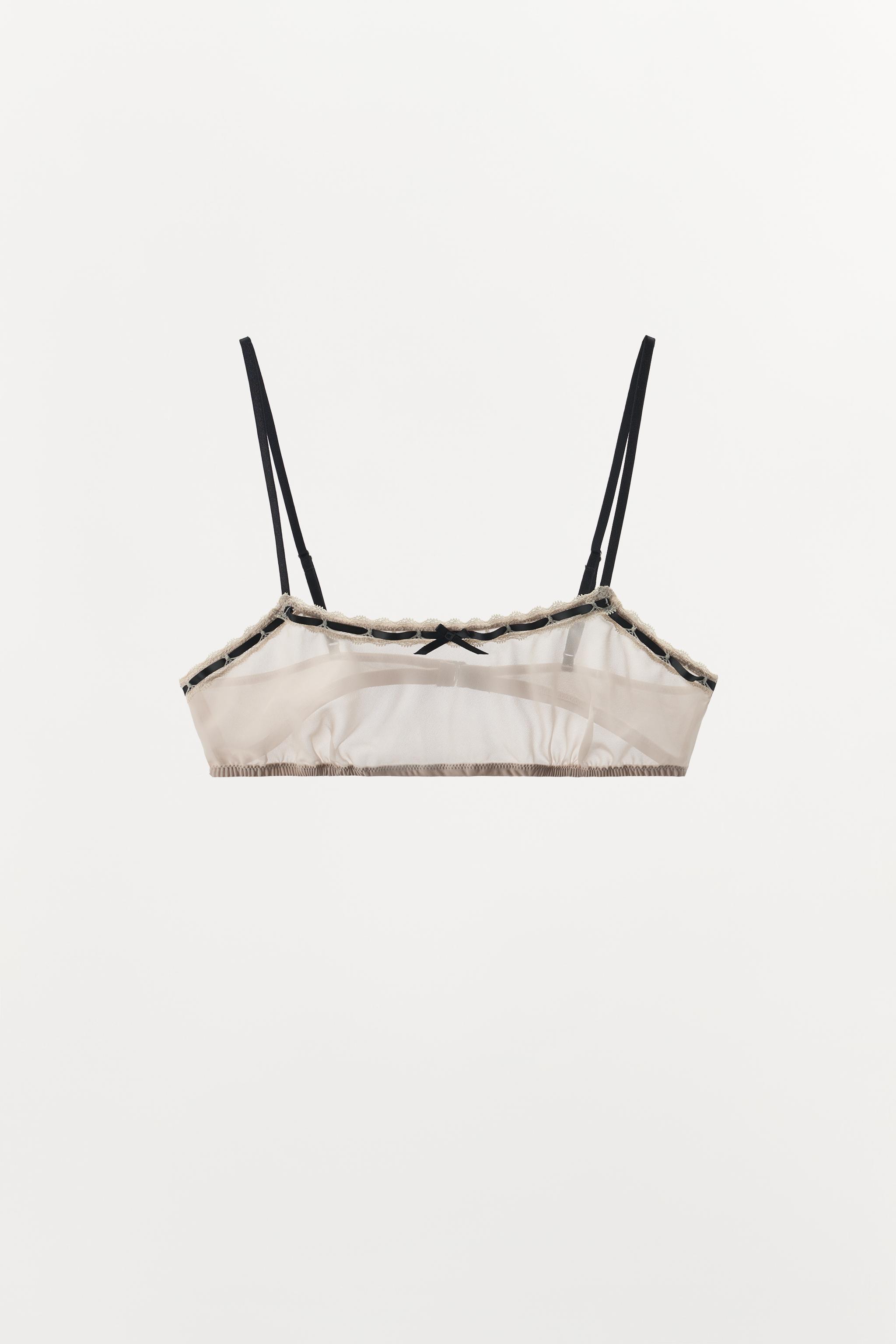 CONTRAST BOW BRALETTE