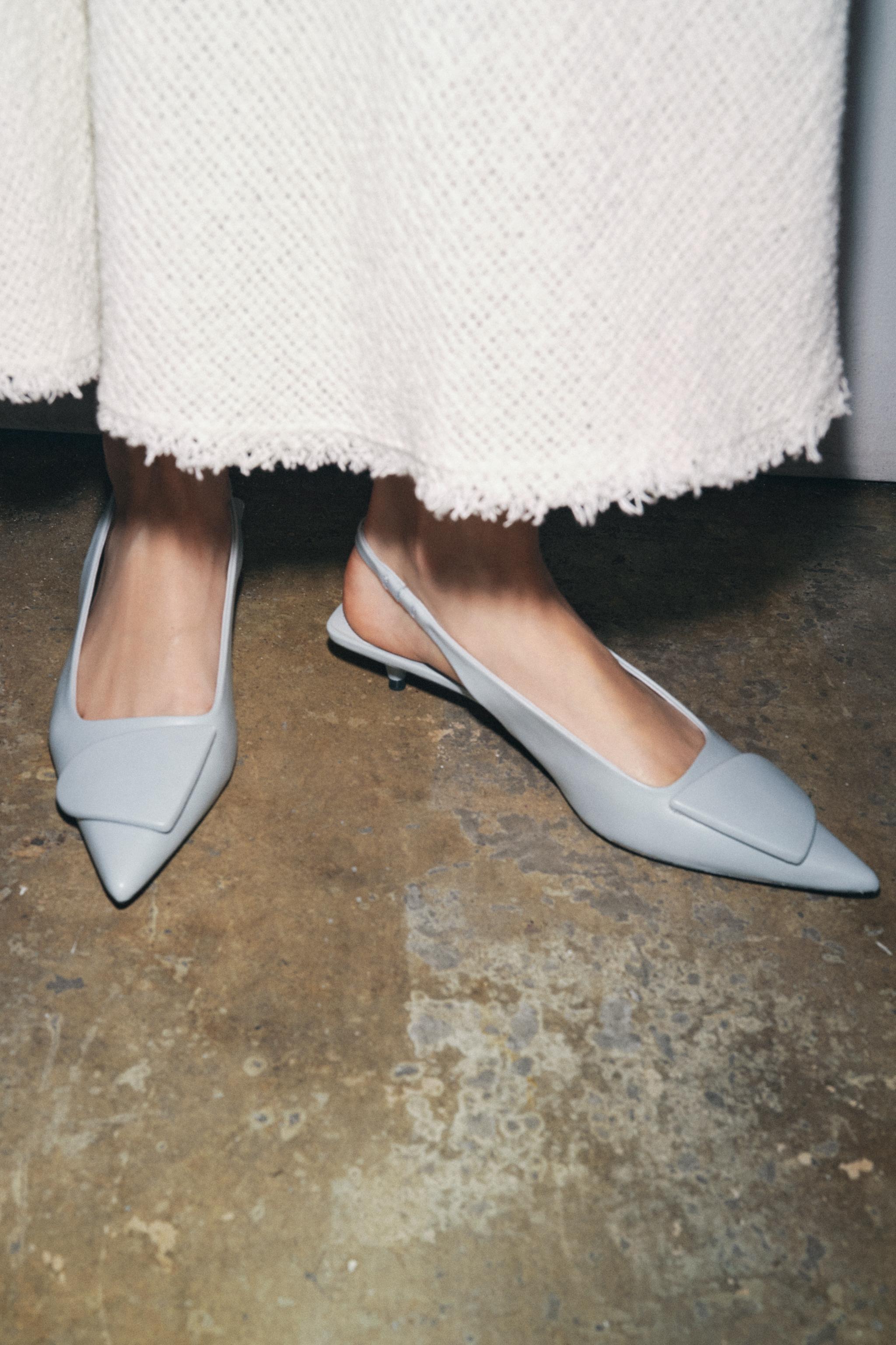 APPLIQUÉ SLINGBACK SHOES