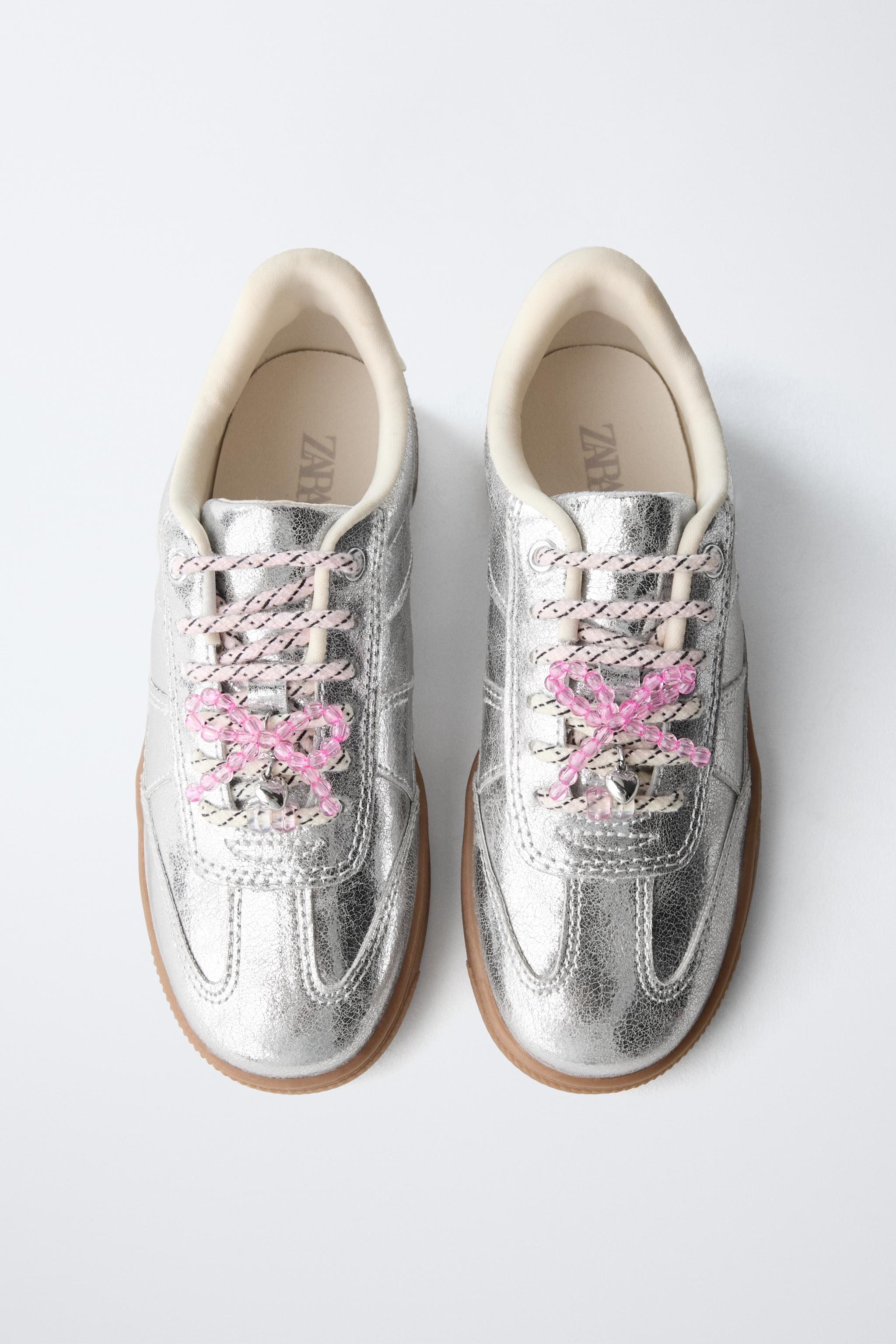 METALLIC CHARM SNEAKERS