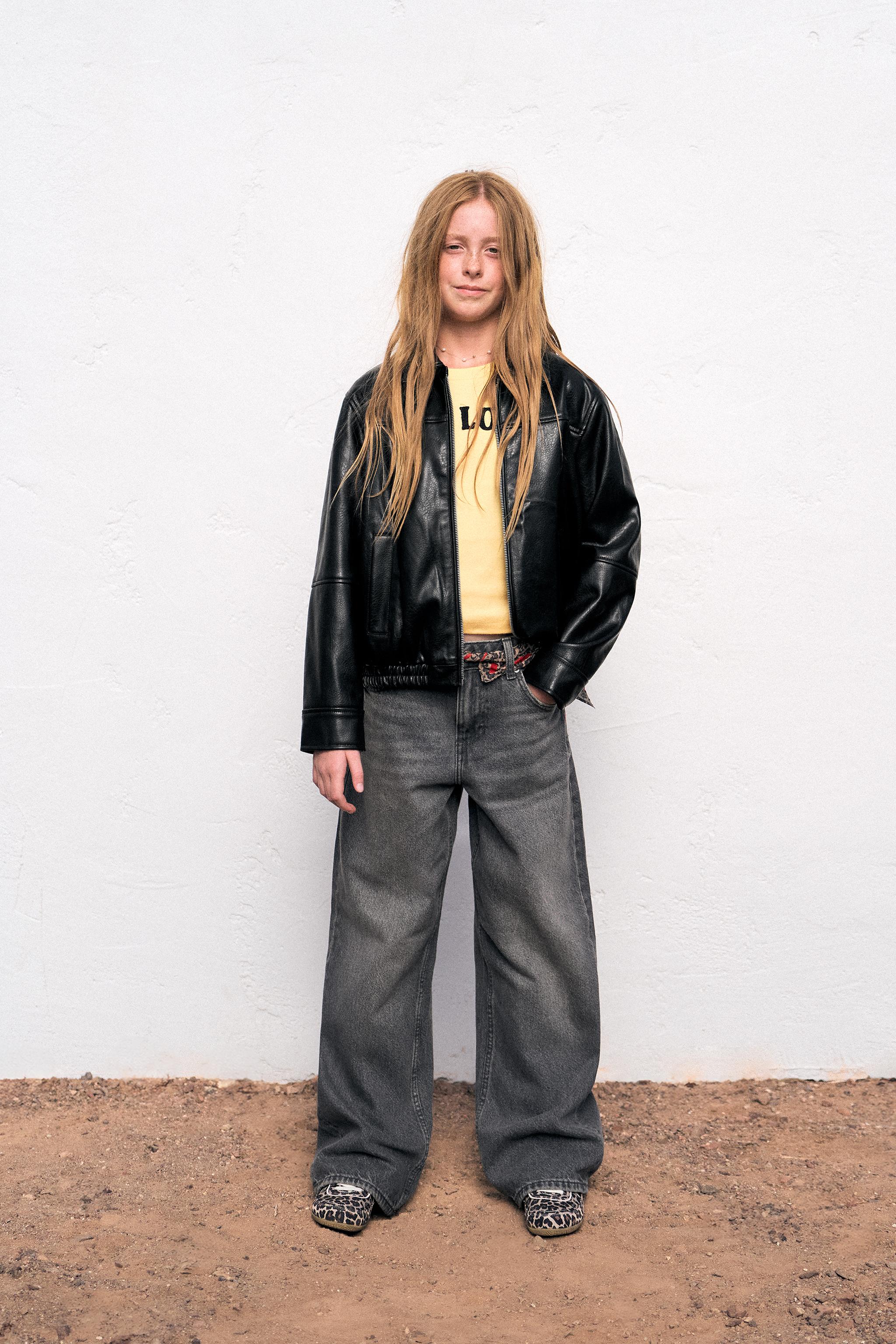 FAUX LEATHER BOMBER JACKET