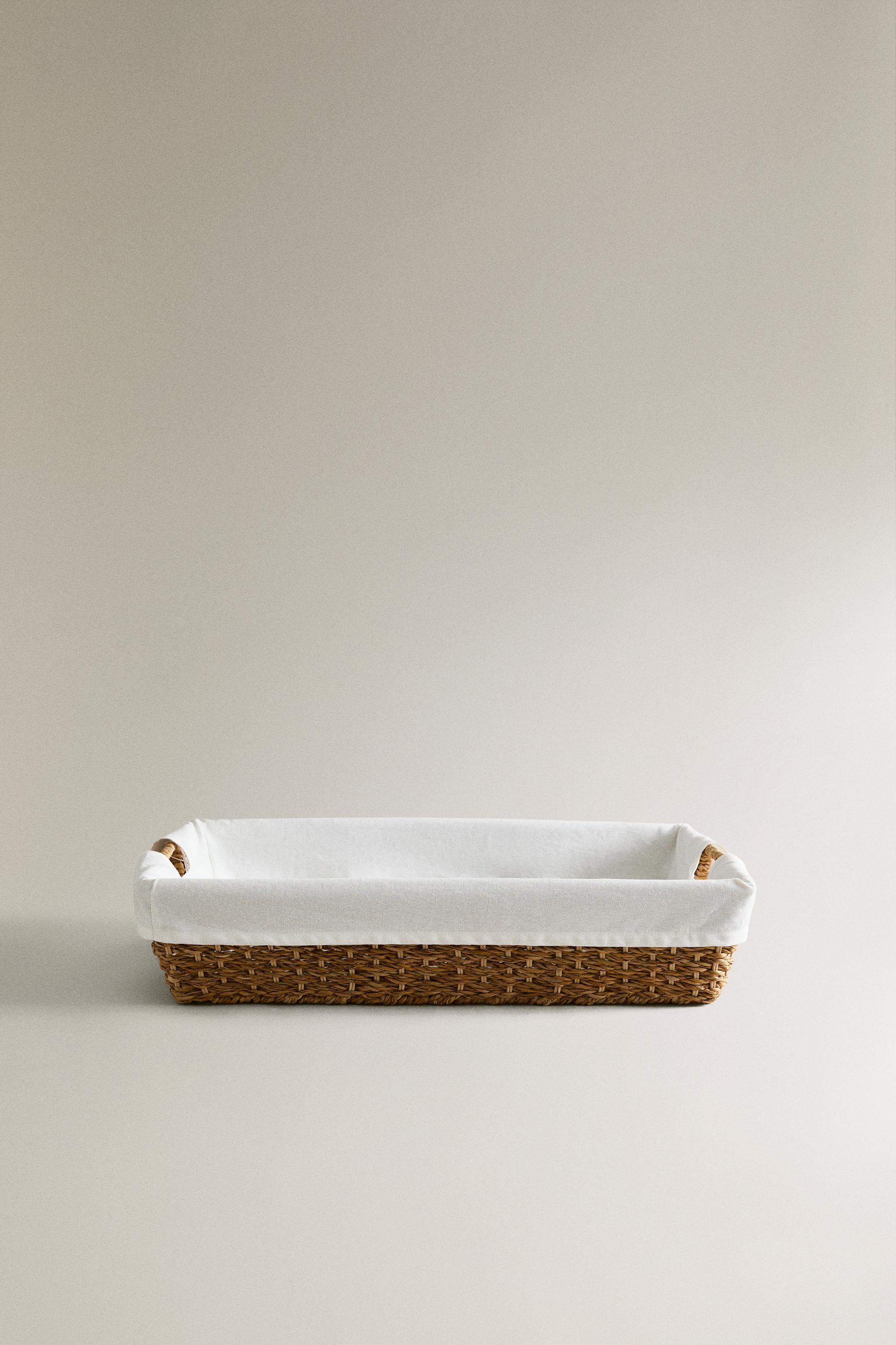IRON BASKET WITH FABRIC LINING