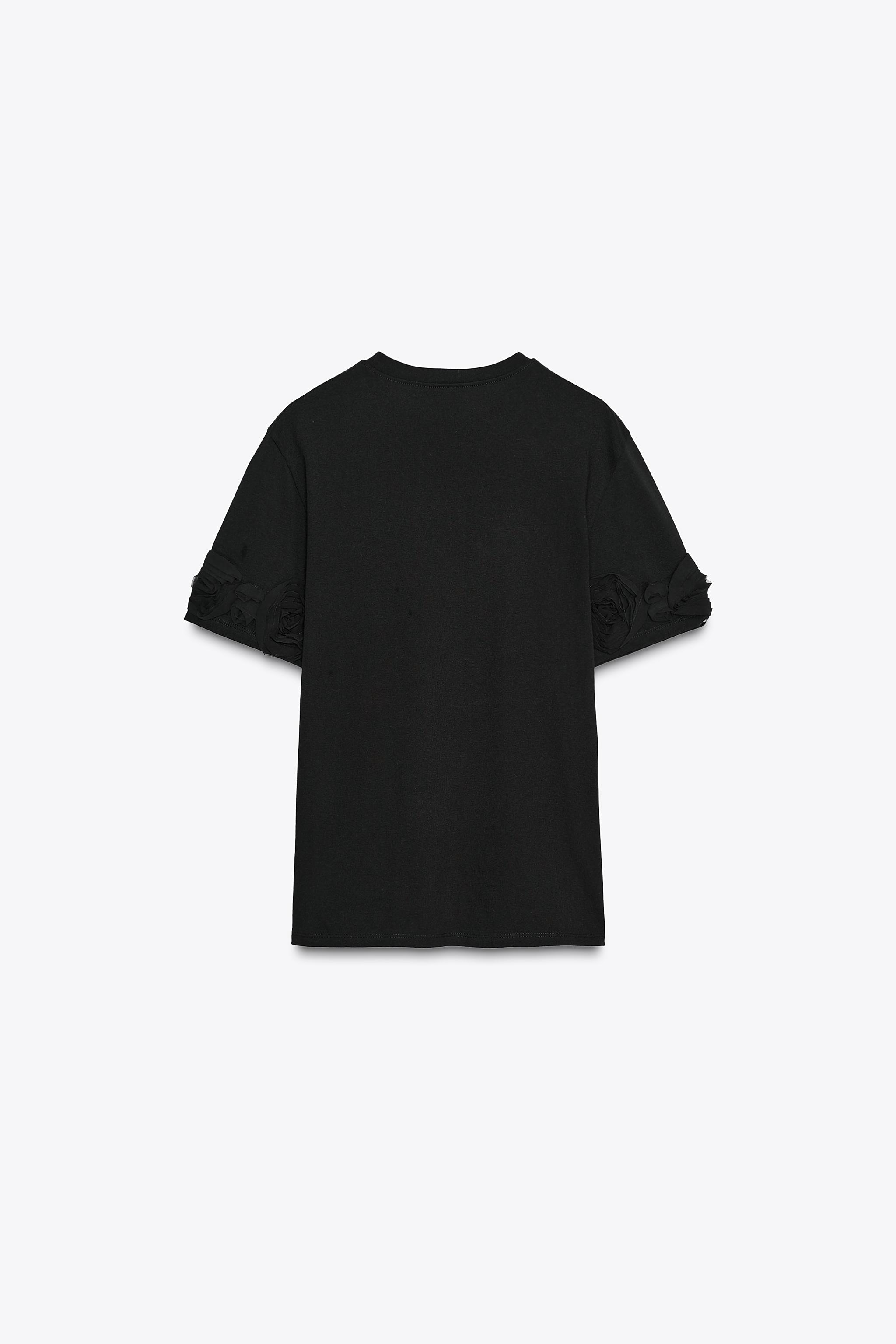 VOLUMINOUS FLORAL T-SHIRT