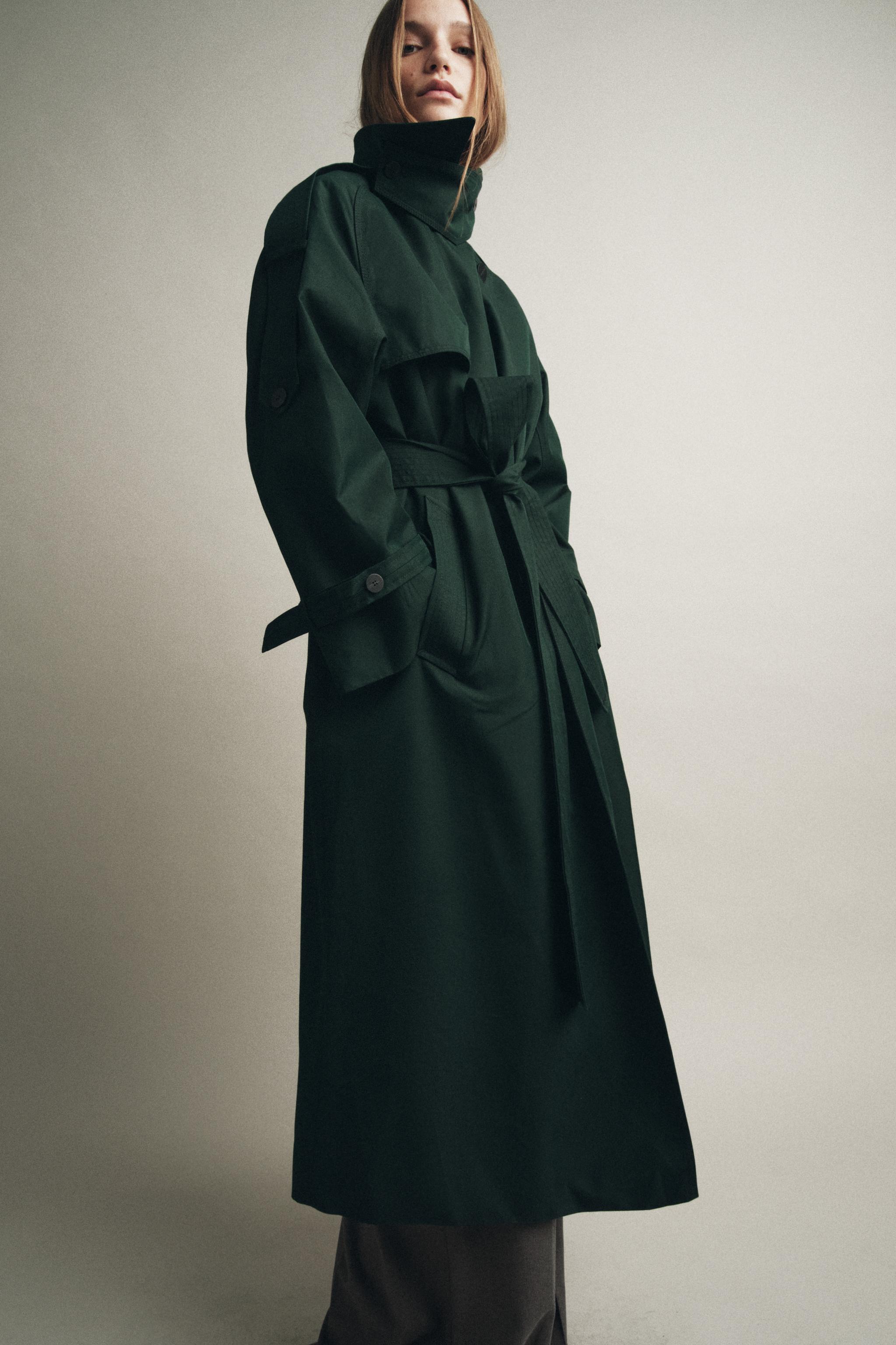 OVERSIZED WATER REPELLENT TRENCH COAT ZW COLLECTION