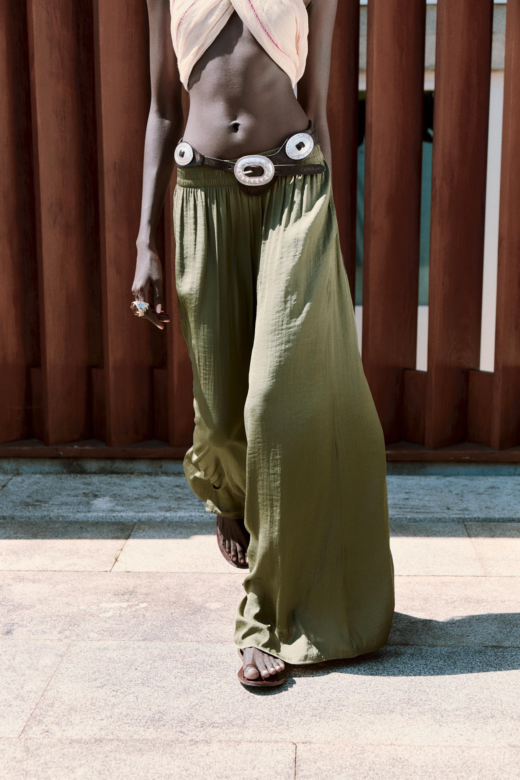 FLOWY WIDE LEG PANTS