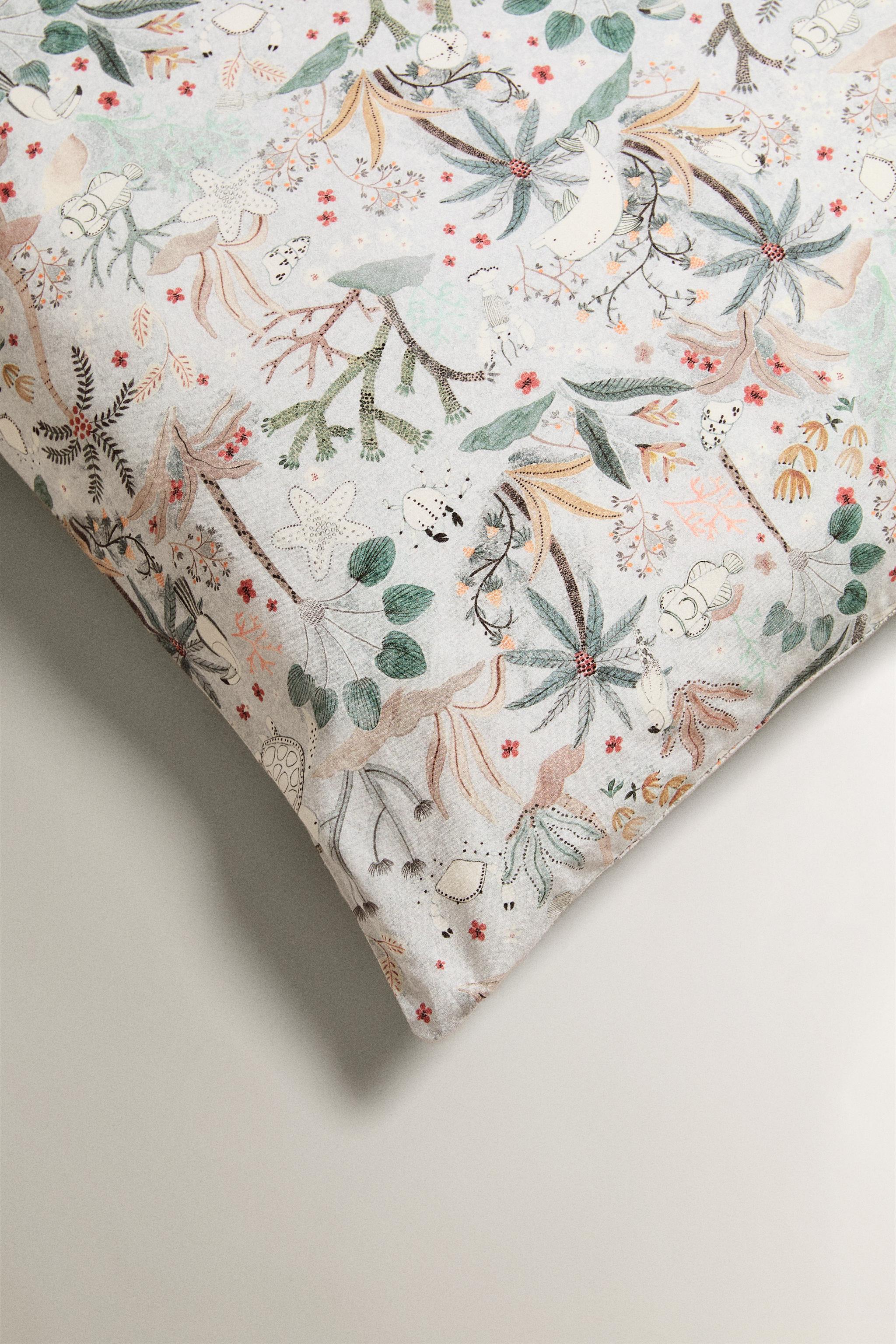 CHILDREN’S SEA PRINT PILLOWCASE