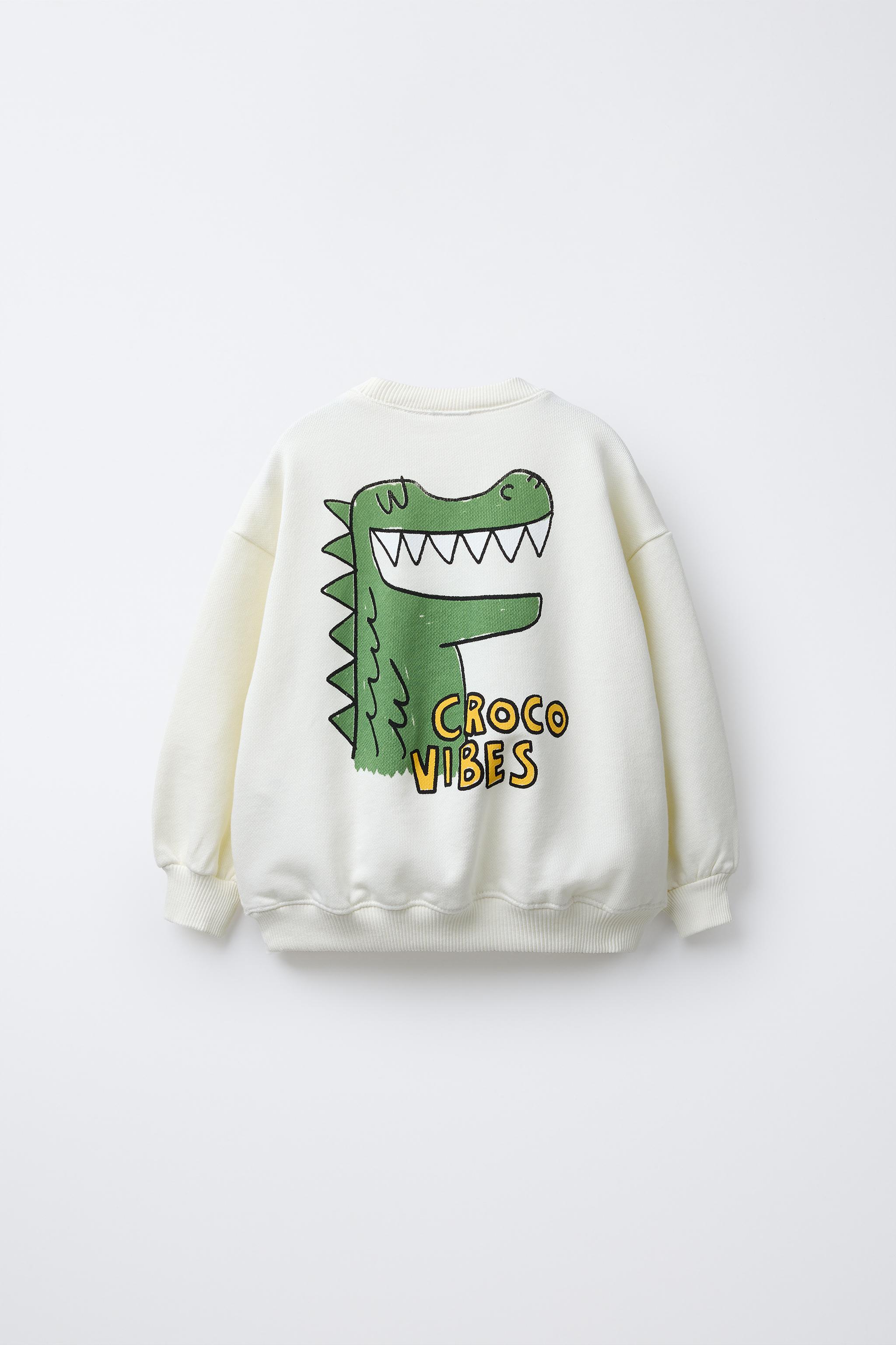 CROCODILE PRINT SWEATSHIRT