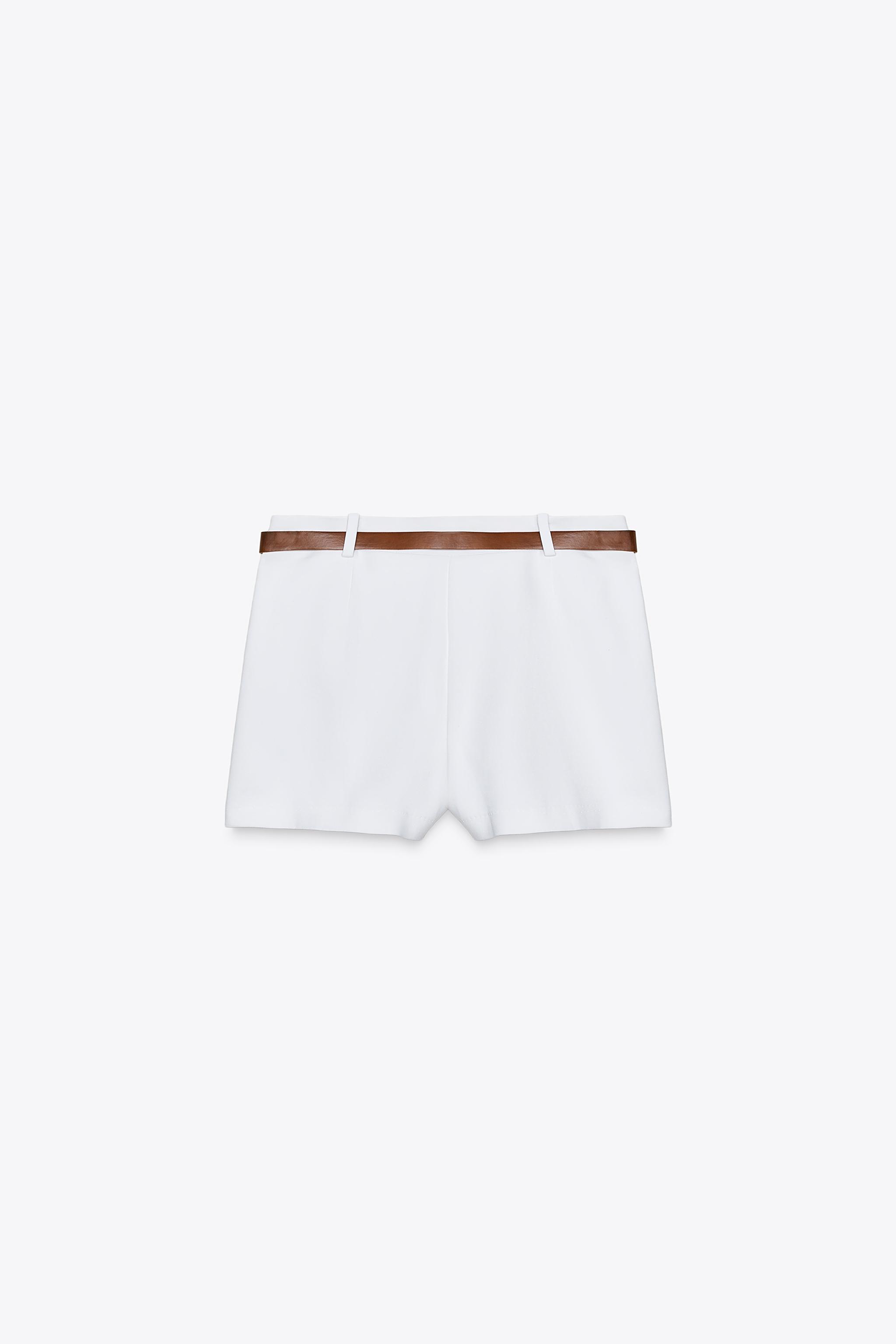 BELTED WRAP SKORT