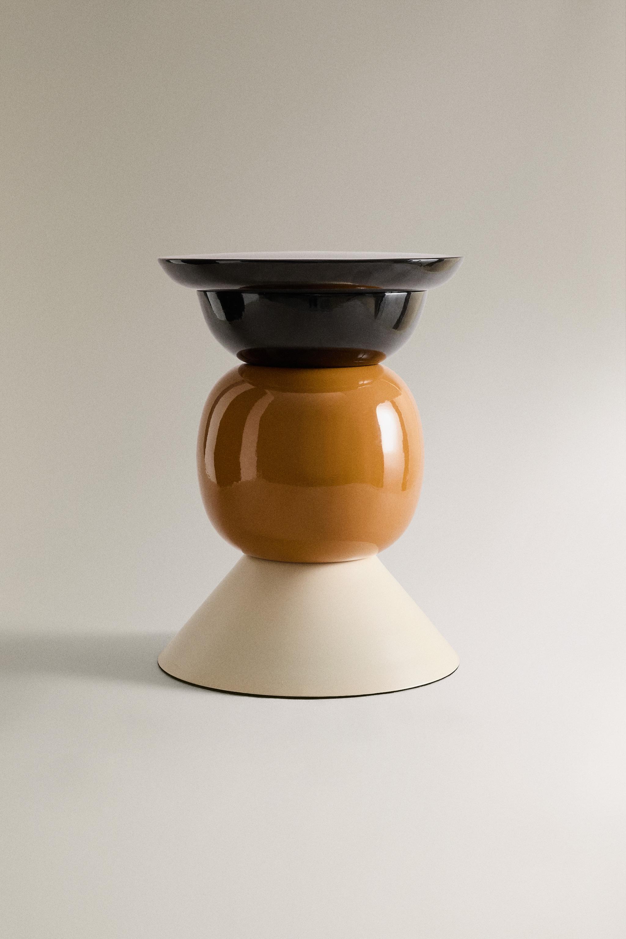 SHINY MATTE SIDE TABLE X COLLAGERIE