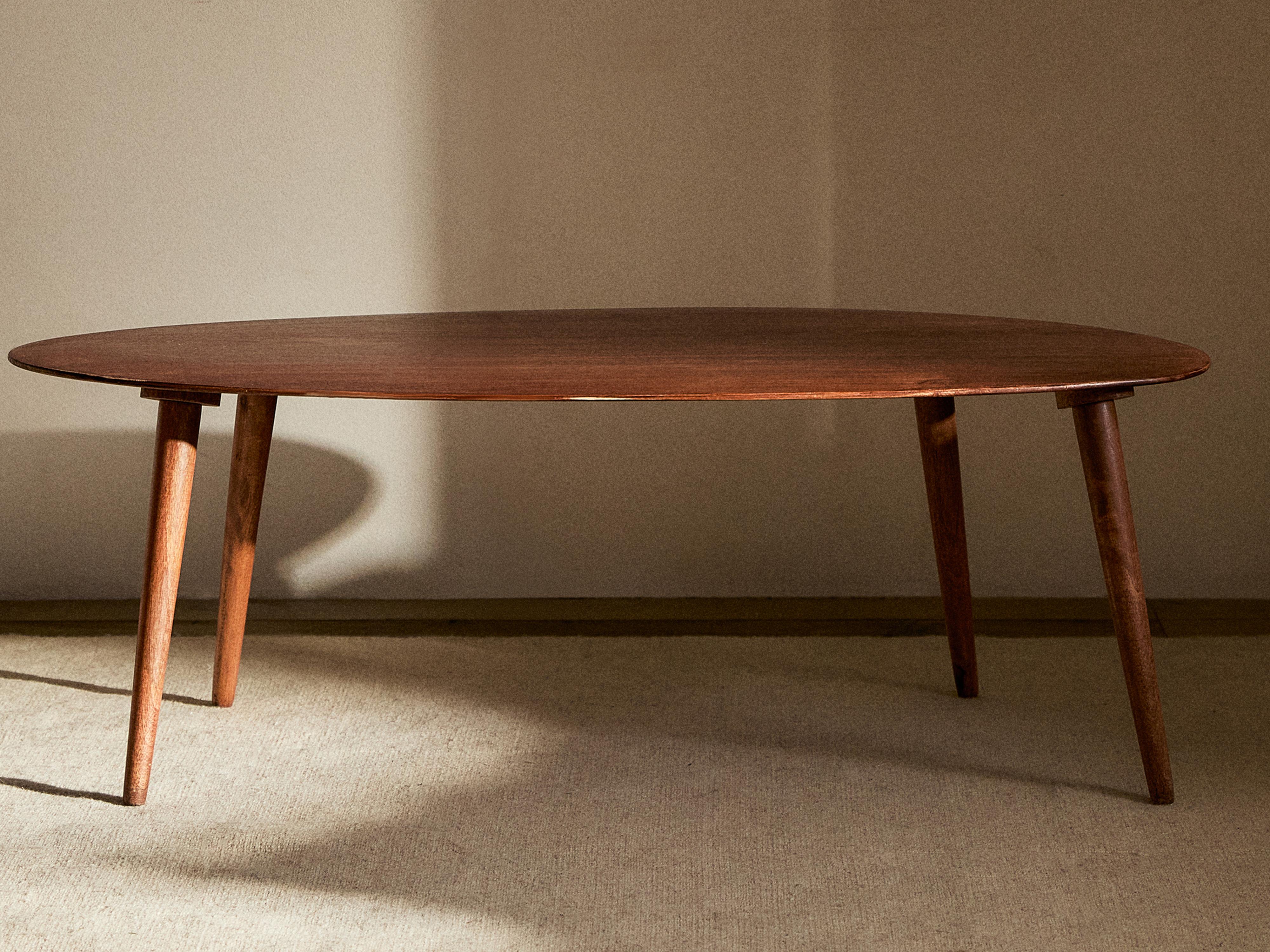 BEVELED WOODEN COFFEE TABLE