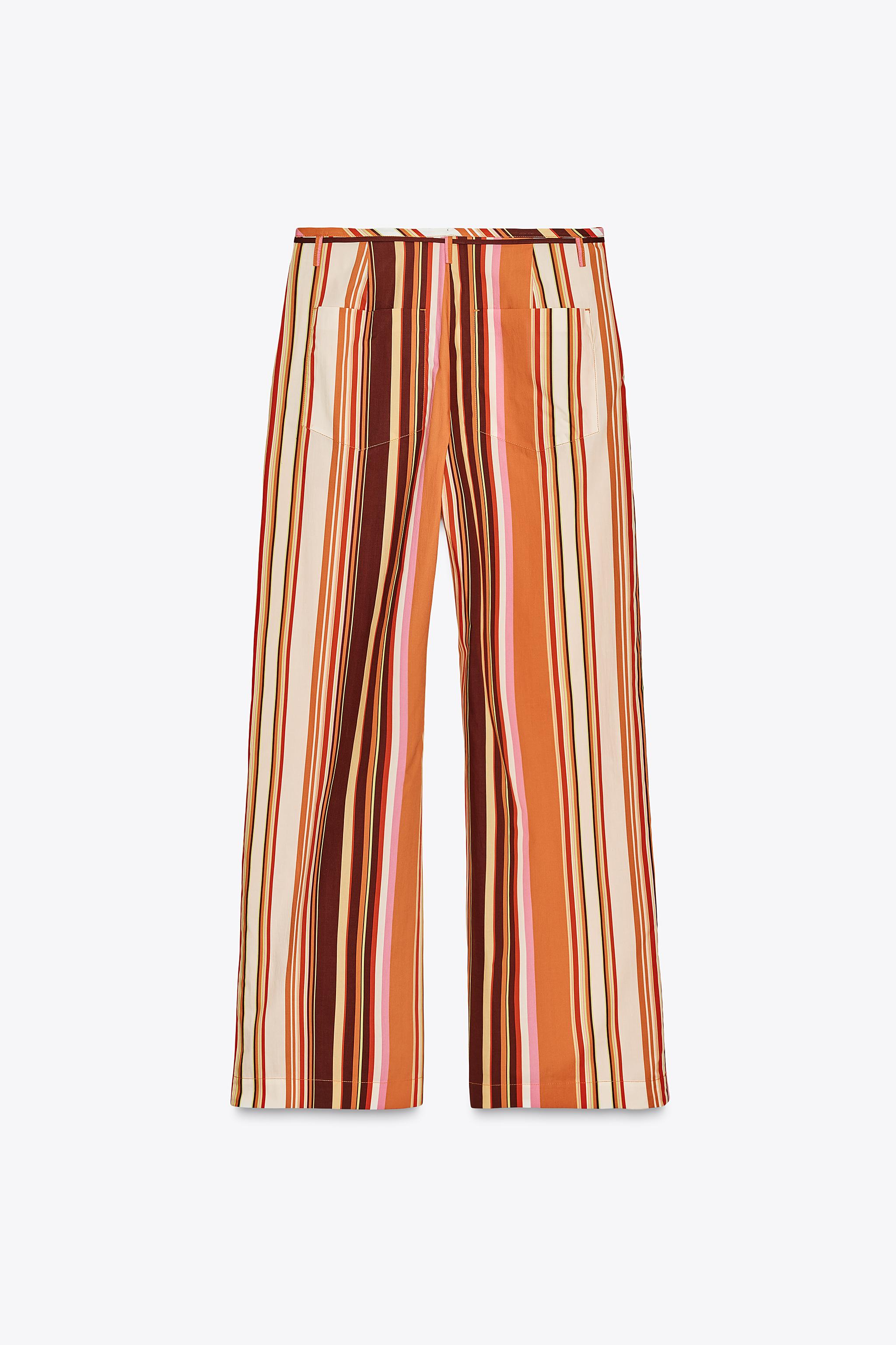 ZW COLLECTION STRIPED FLARE PANTS