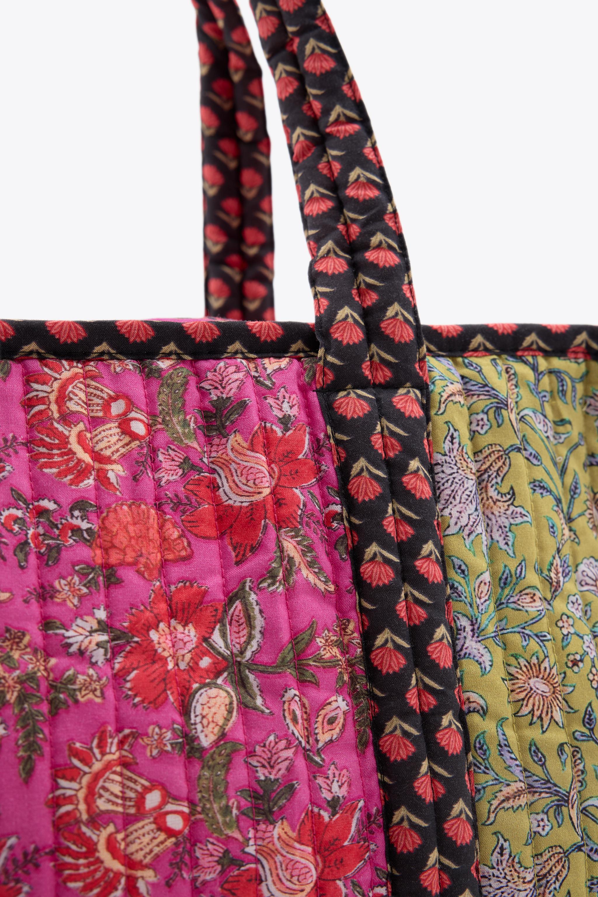 FLORAL PRINT QUILTED BAG