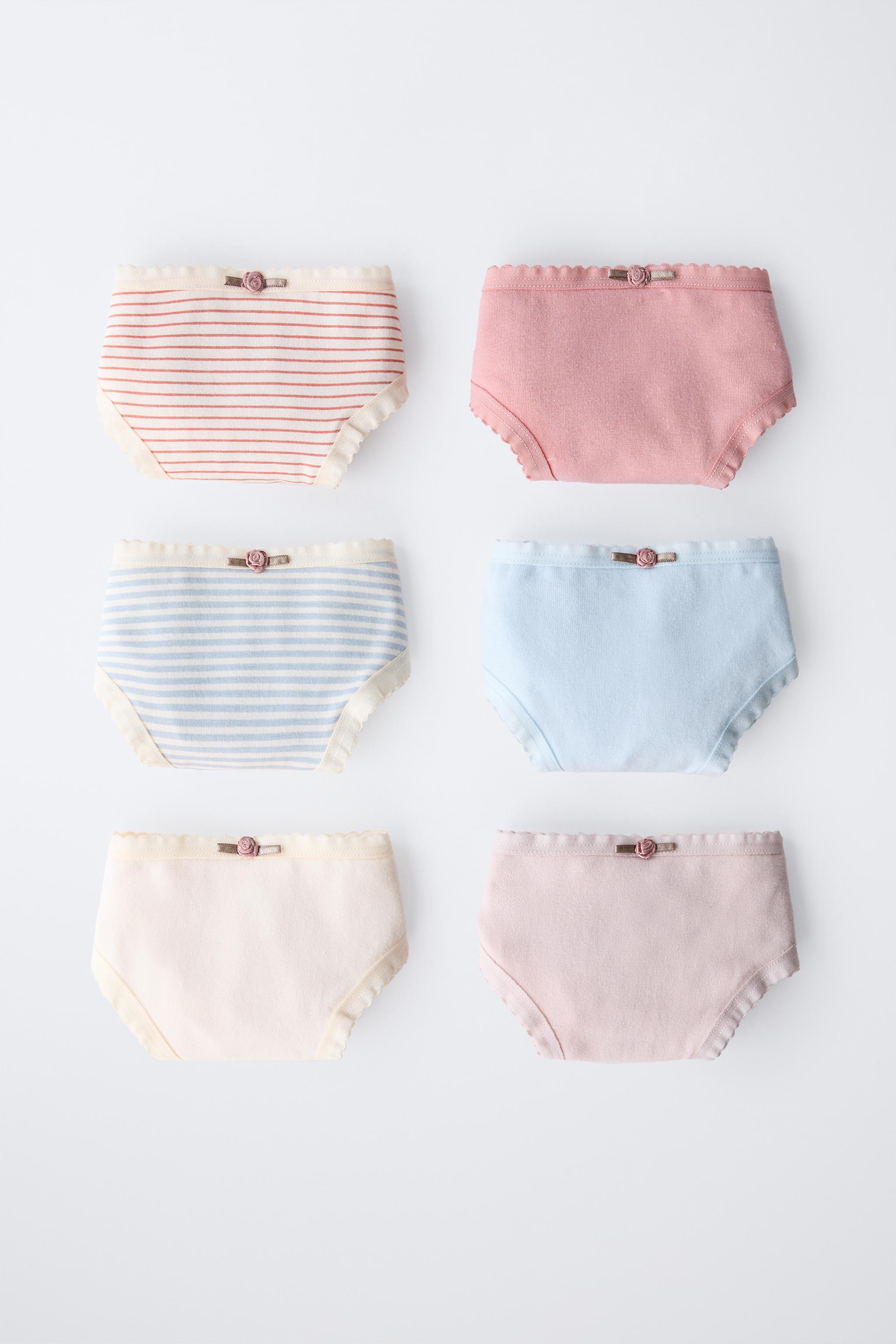 6-14 YEARS/ SIX-PACK OF FLORAL UNDERWEAR