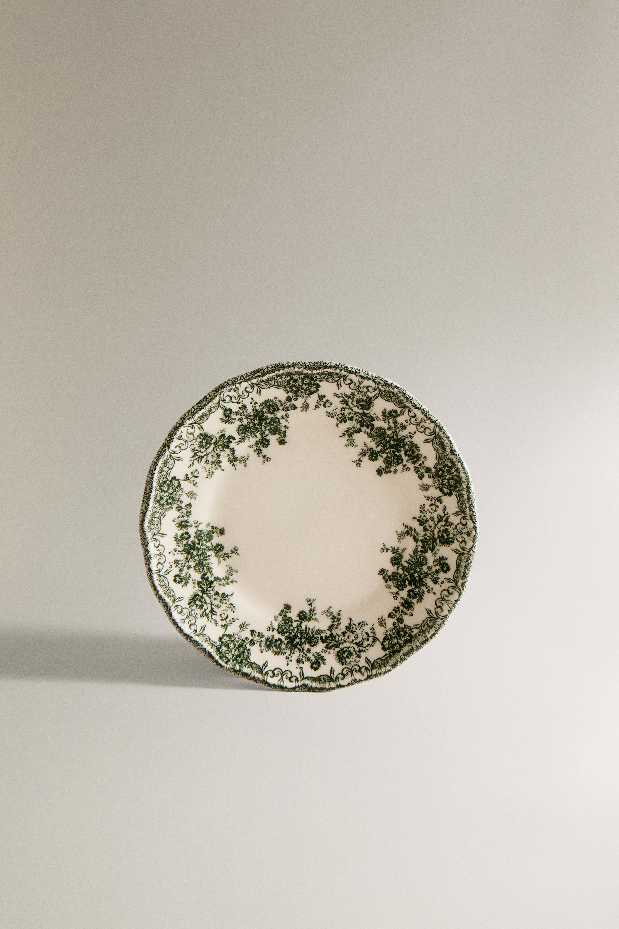 FLORAL EARTHENWARE SIDE PLATE