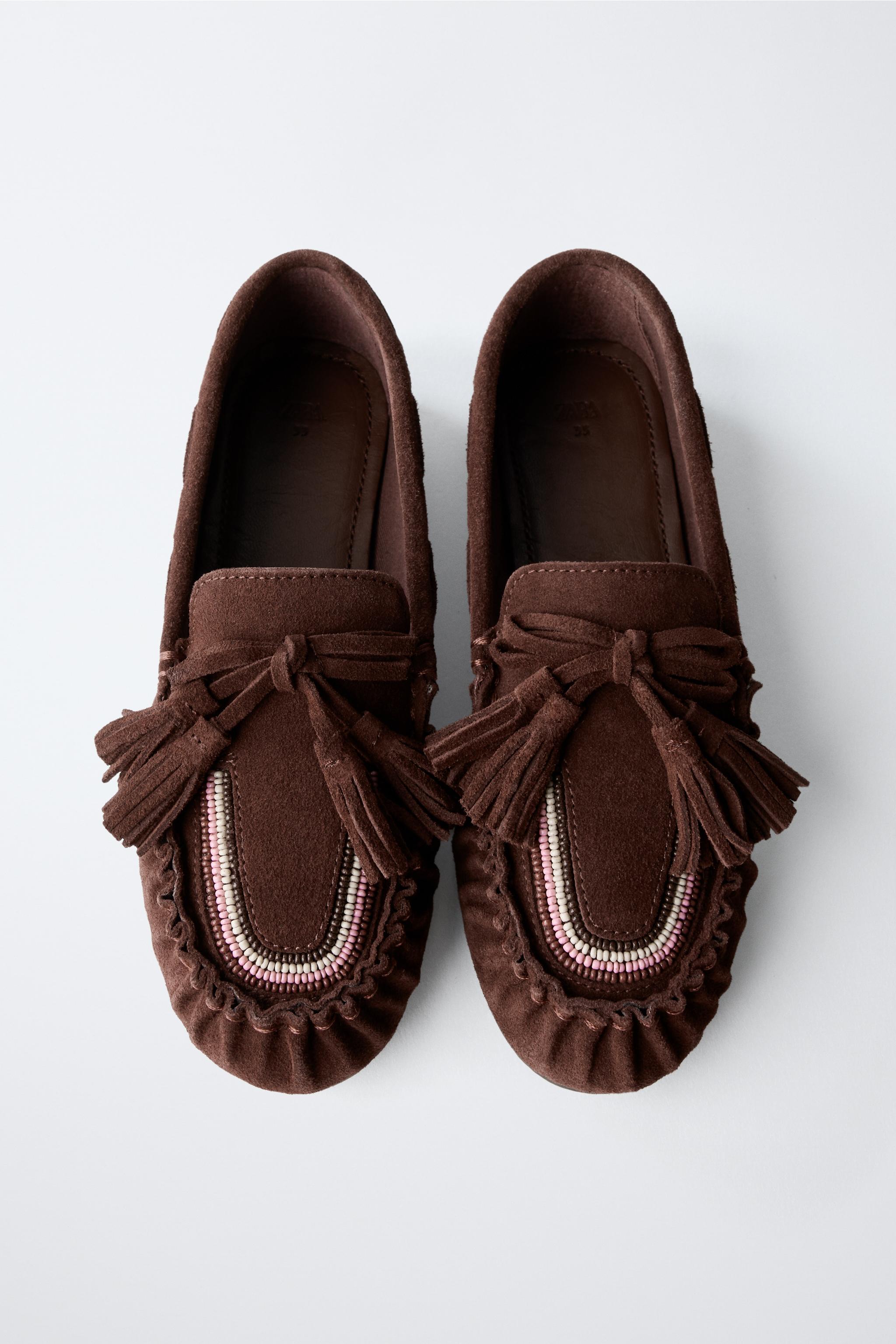LEATHER TASSEL LOAFERS