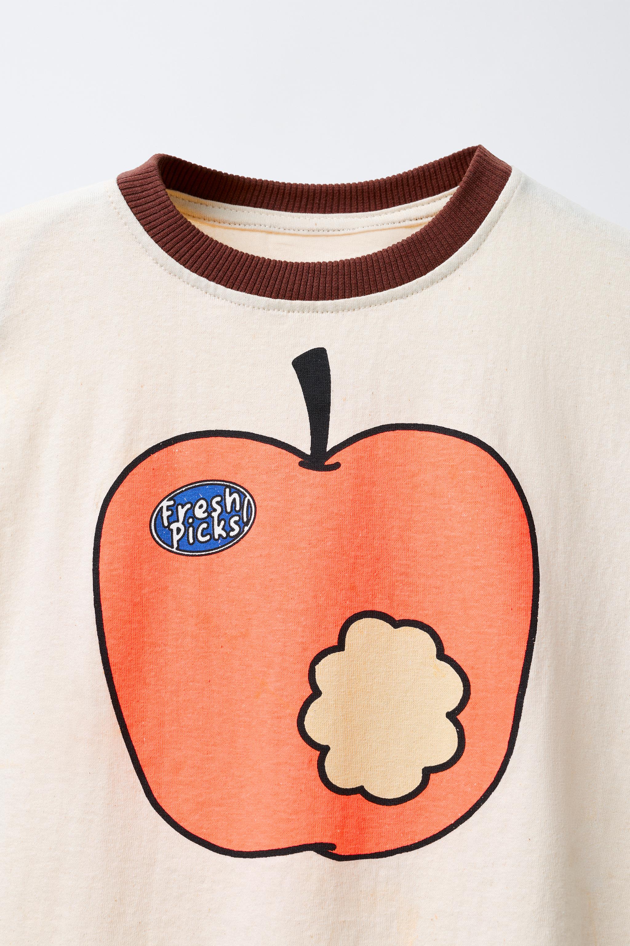 APPLE PRINT T-SHIRT