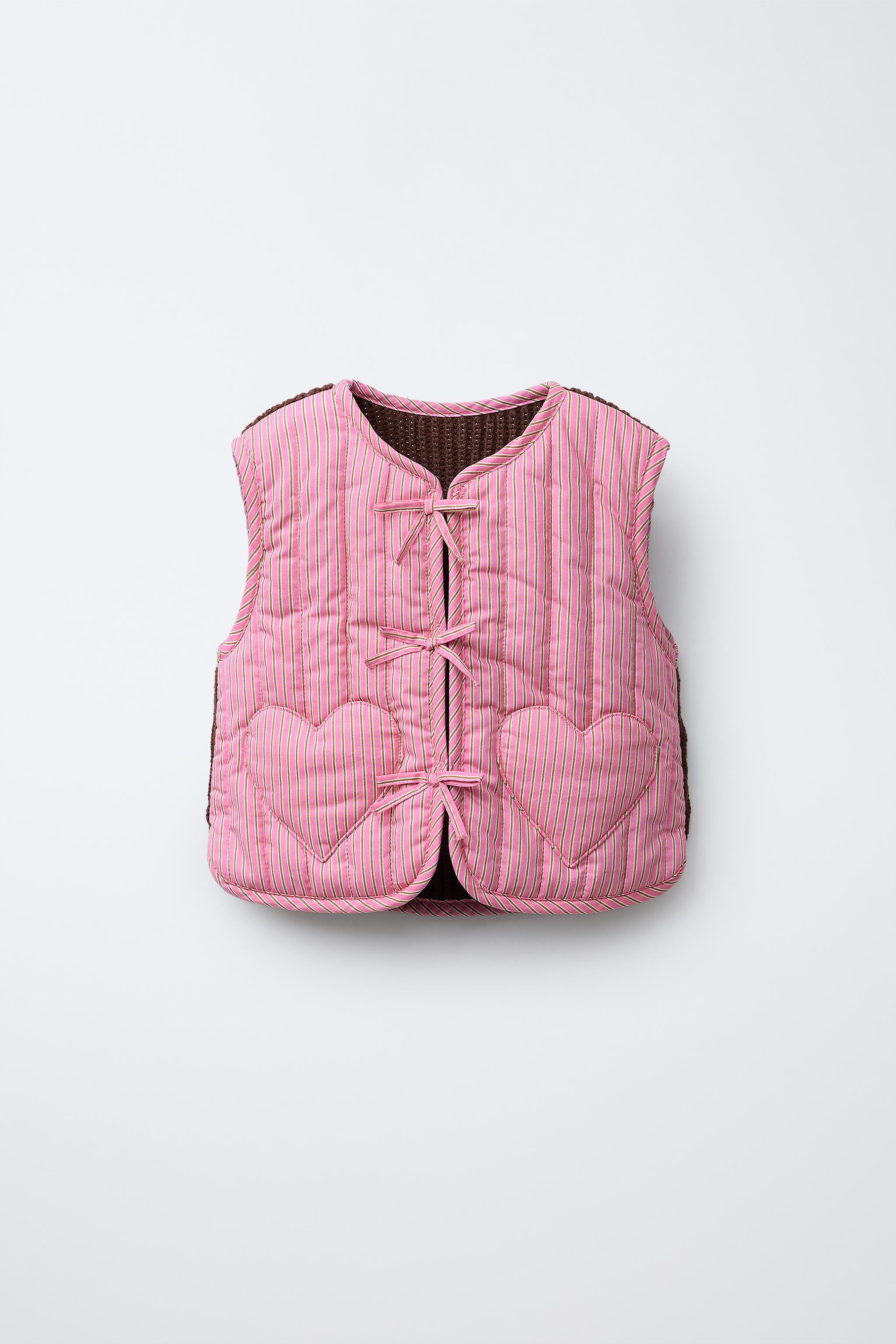 STRIPED COMBINATION VEST