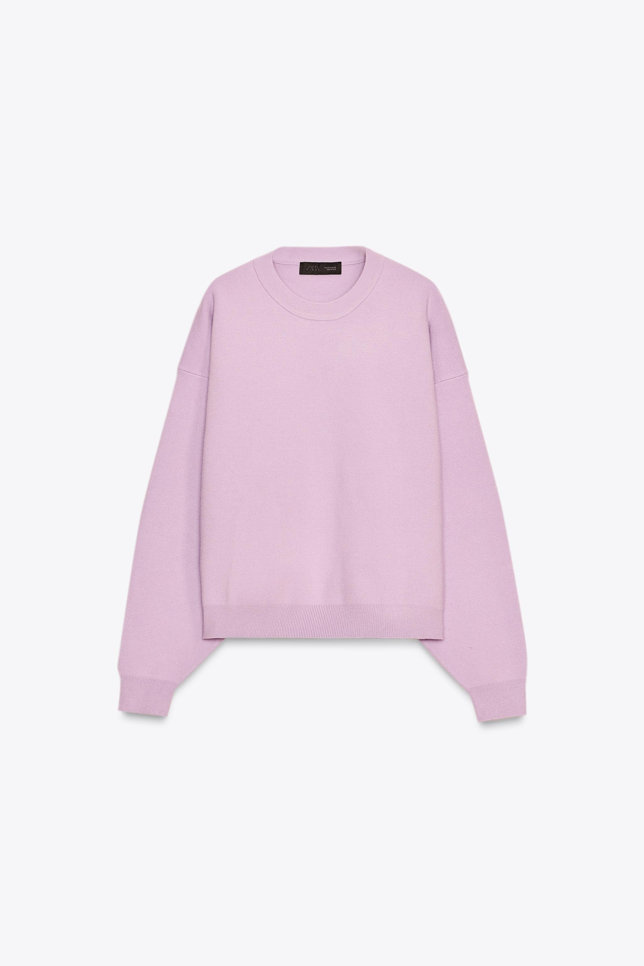 RIB KNIT SWEATSHIRT