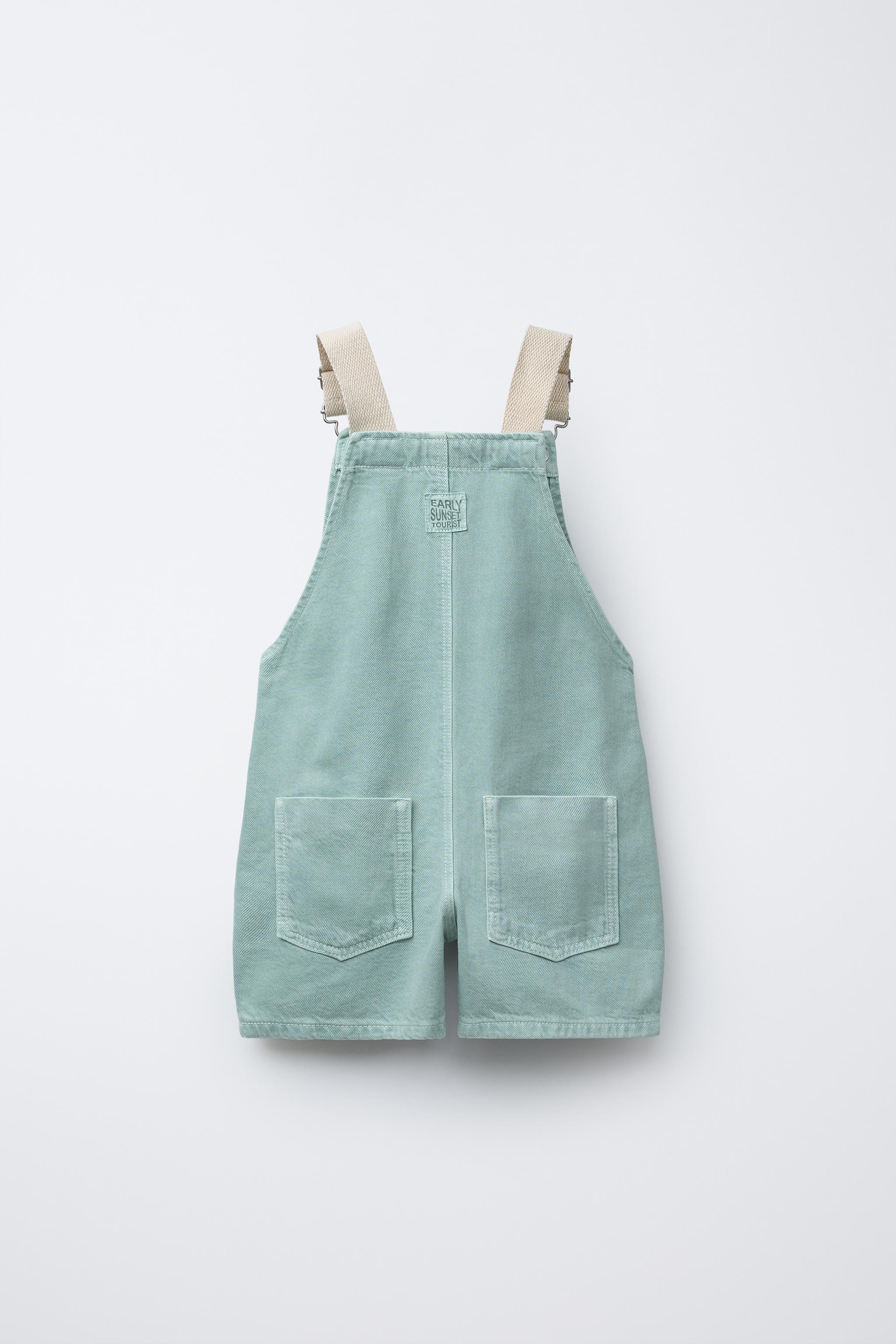 SERGED OVERALL SHORTS