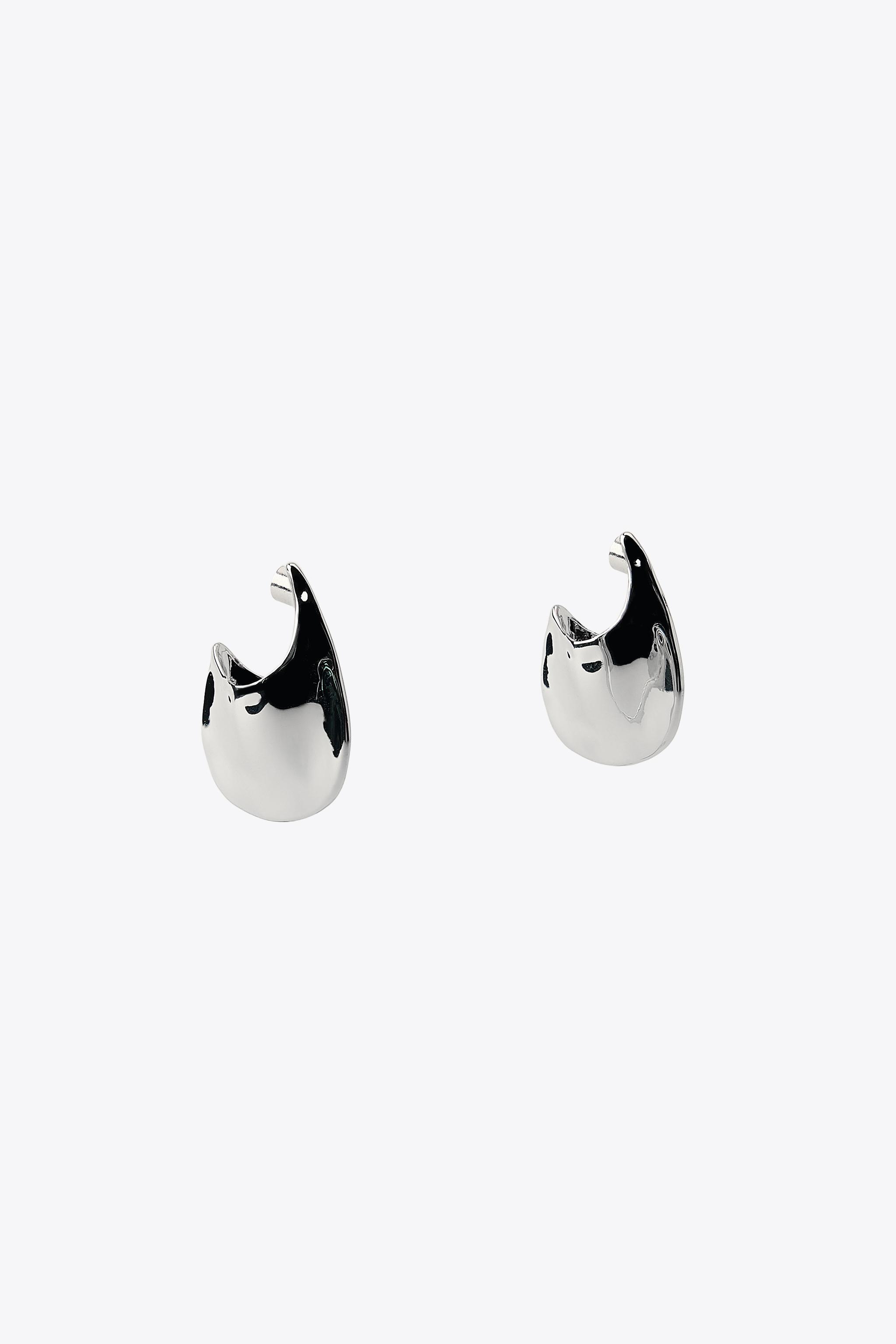 IRREGULAR HOOP METAL EARRINGS