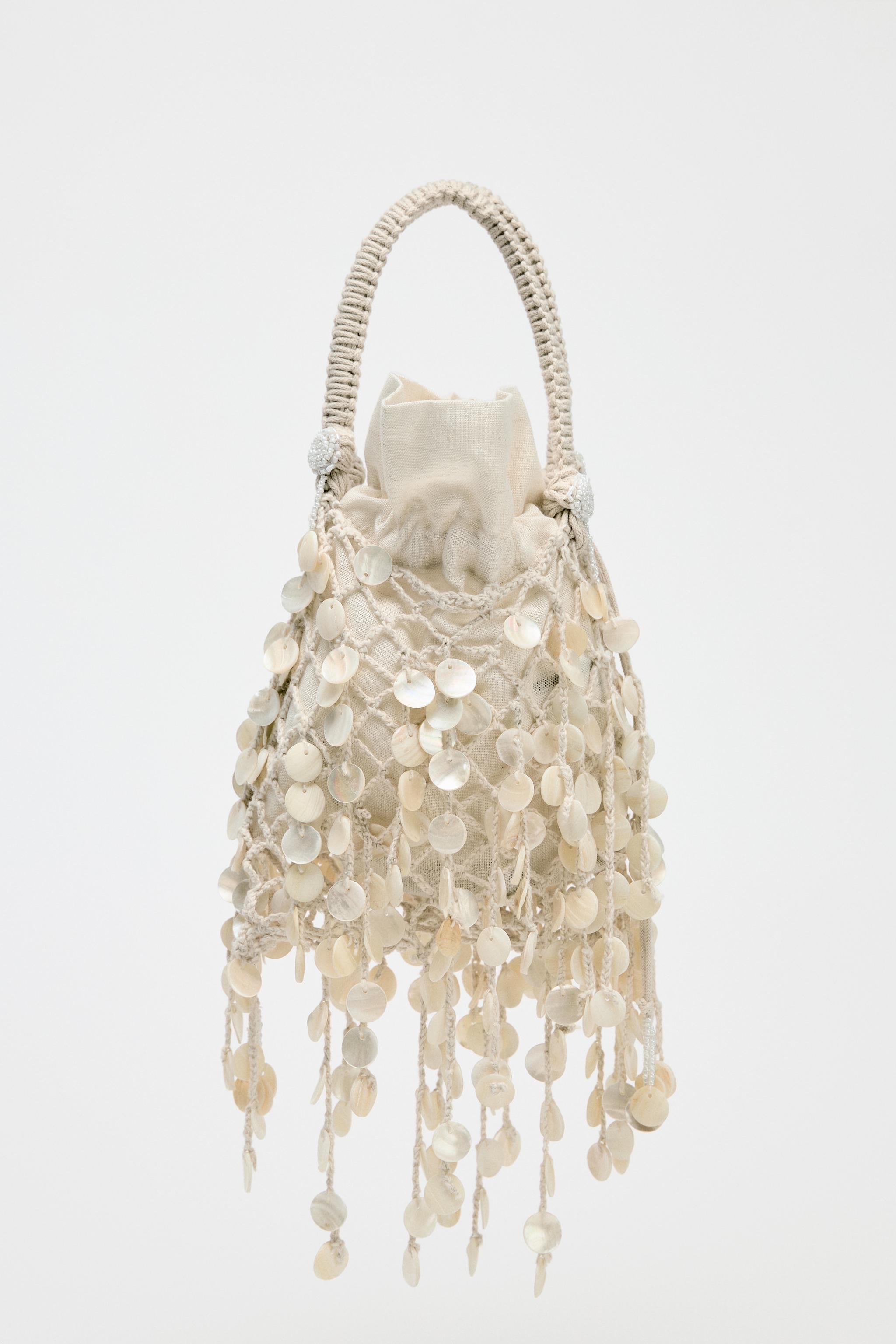 PEARLESCENT APPLIQUÉ BAG