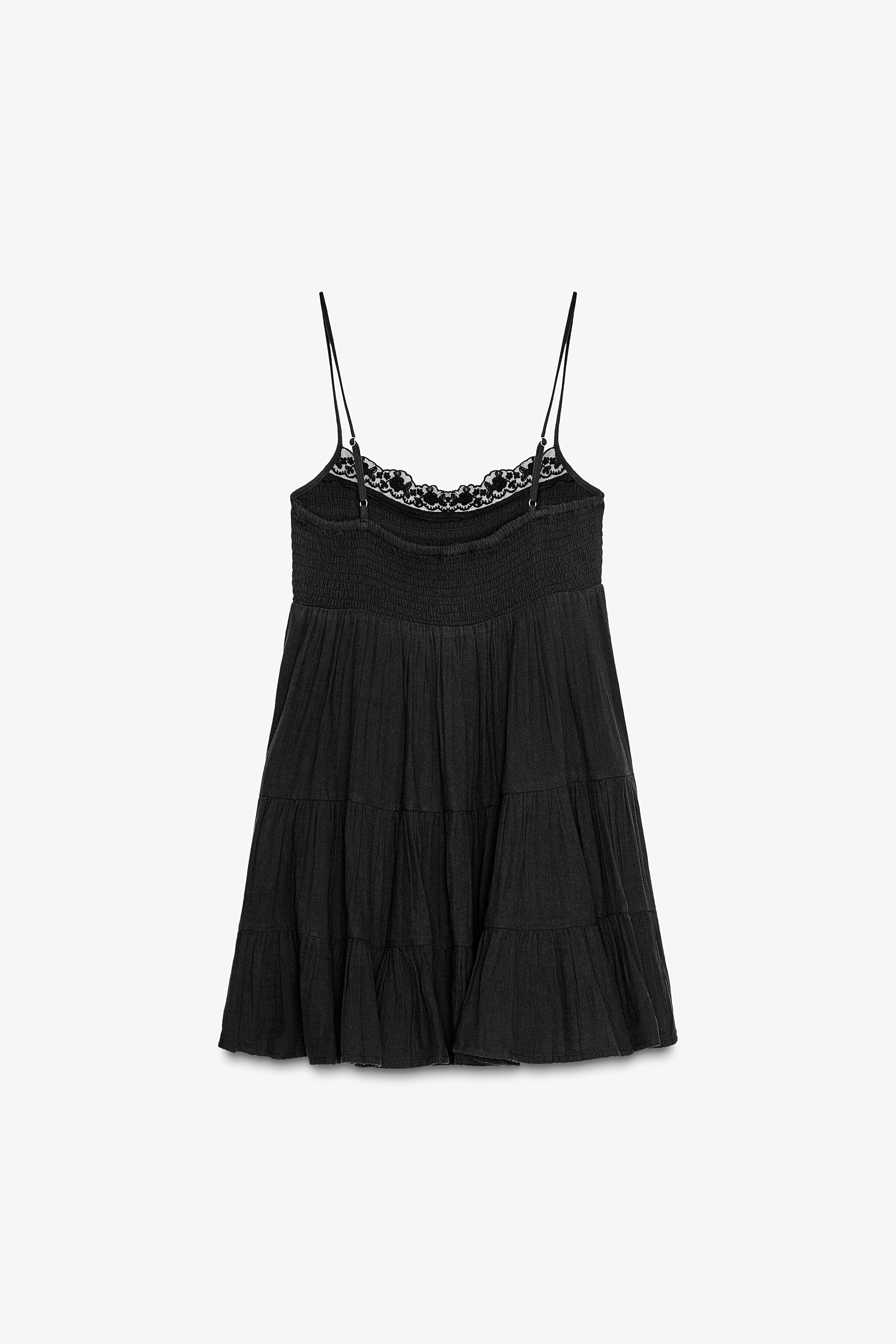 LACE CHIFFON SHORT DRESS