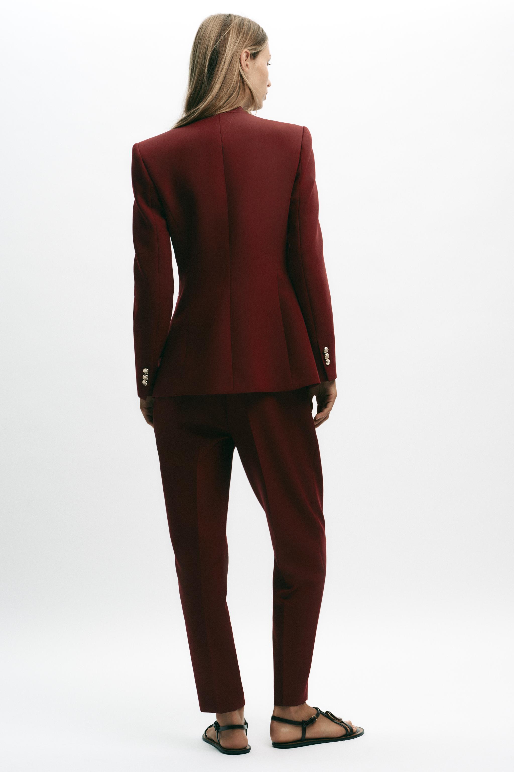 HIGH-WAISTED STRAIGHT LEG PANTS