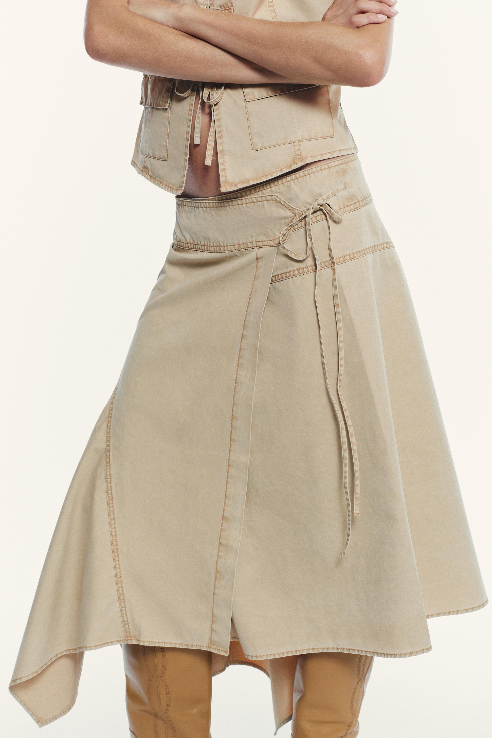 ASYMMETRIC WRAP SKIRT