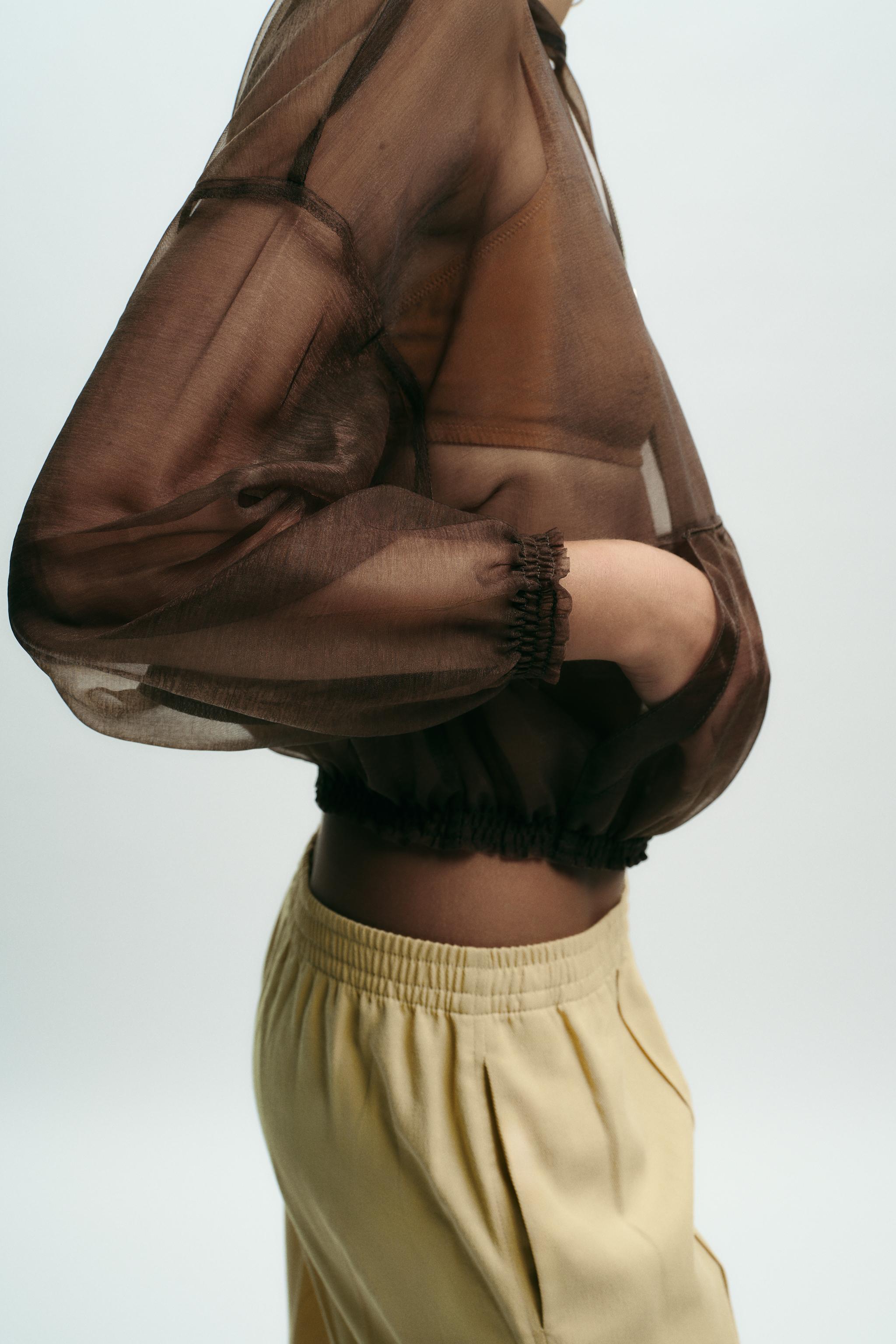 HOODED ORGANZA JACKET