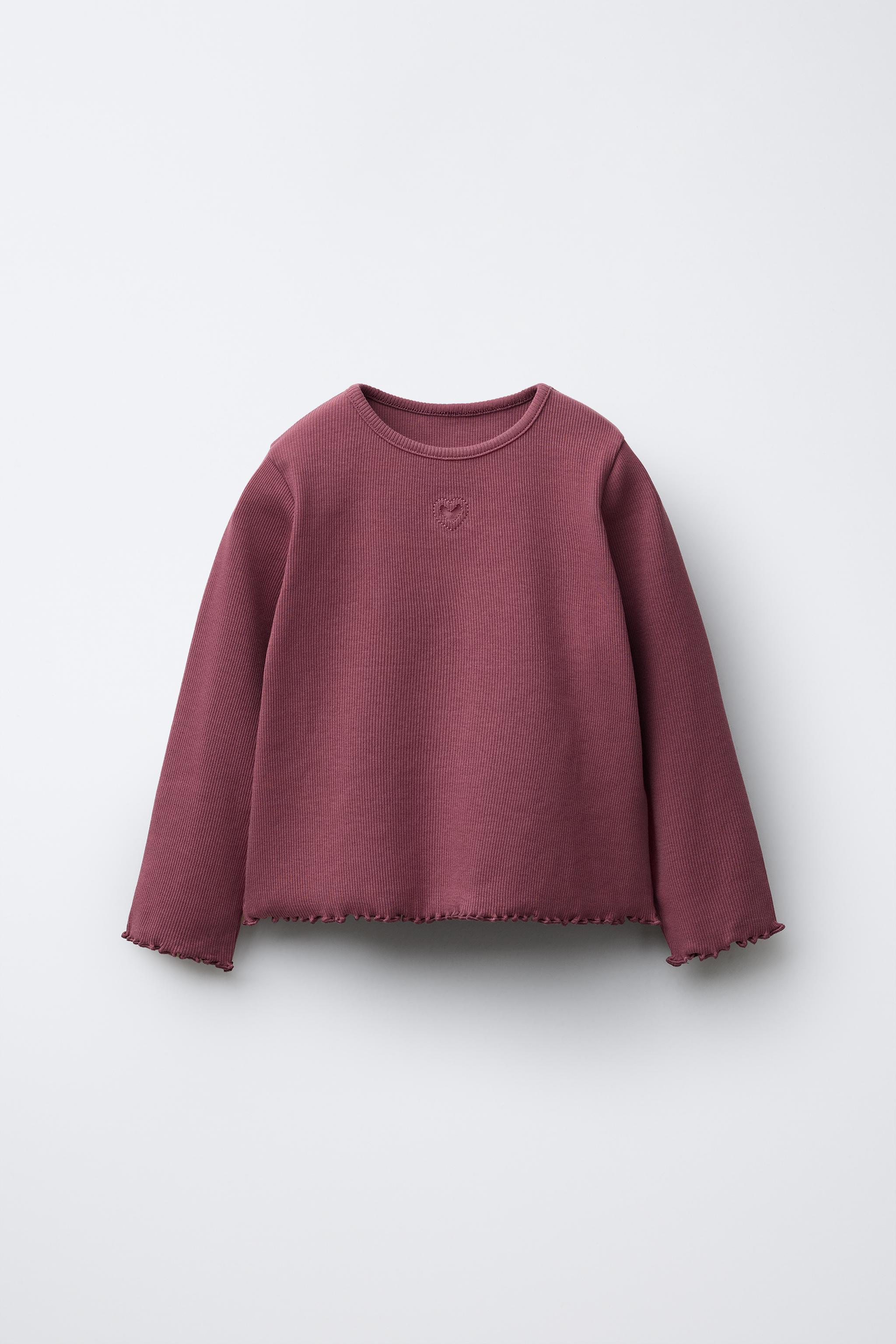 RIBBED HEART T-SHIRT