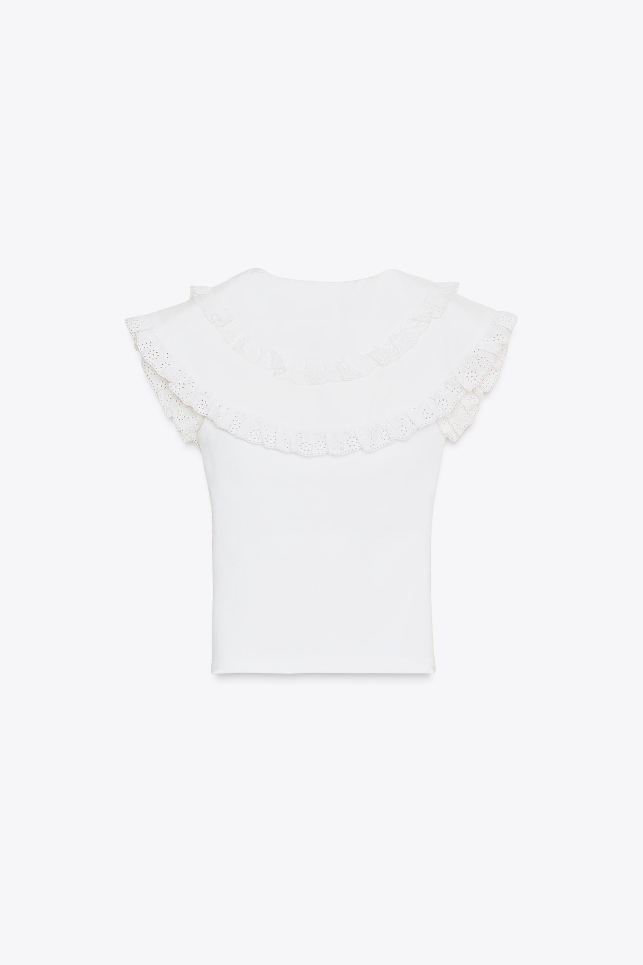 PETER PAN COLLAR T-SHIRT